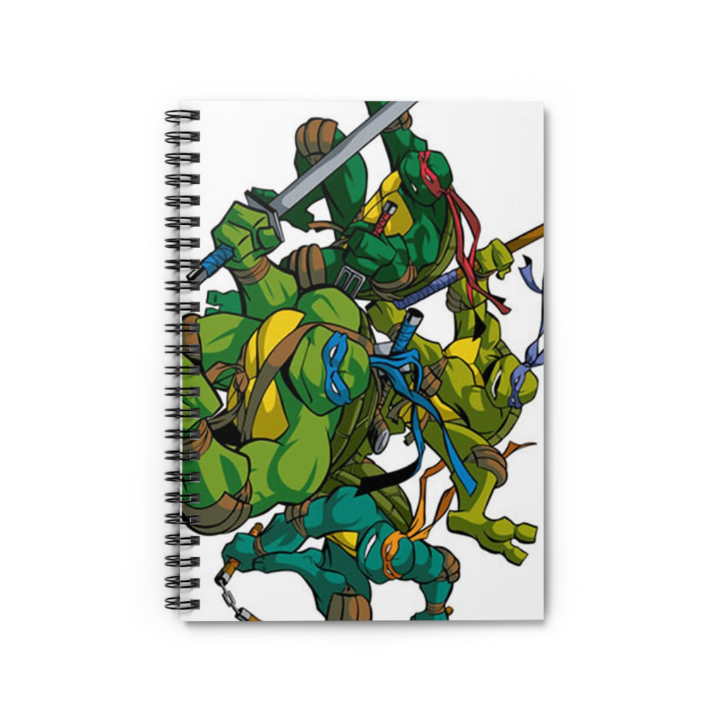Teenage Mutant Ninja Turtles Spiral Notebook - Ruled Line, Cartoon Journal,