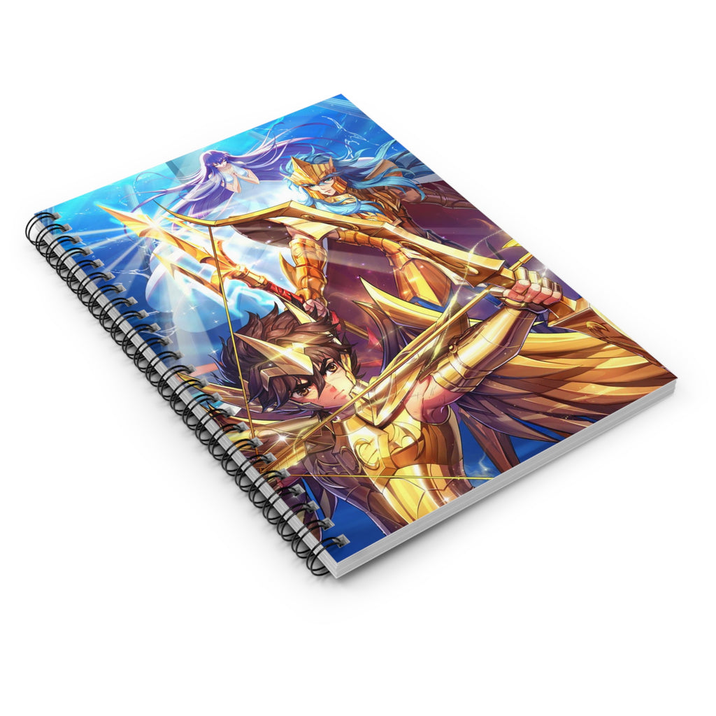 Warriors Spiral Notebook, Fantasy Journal, Gift for Students, - Saint seiya