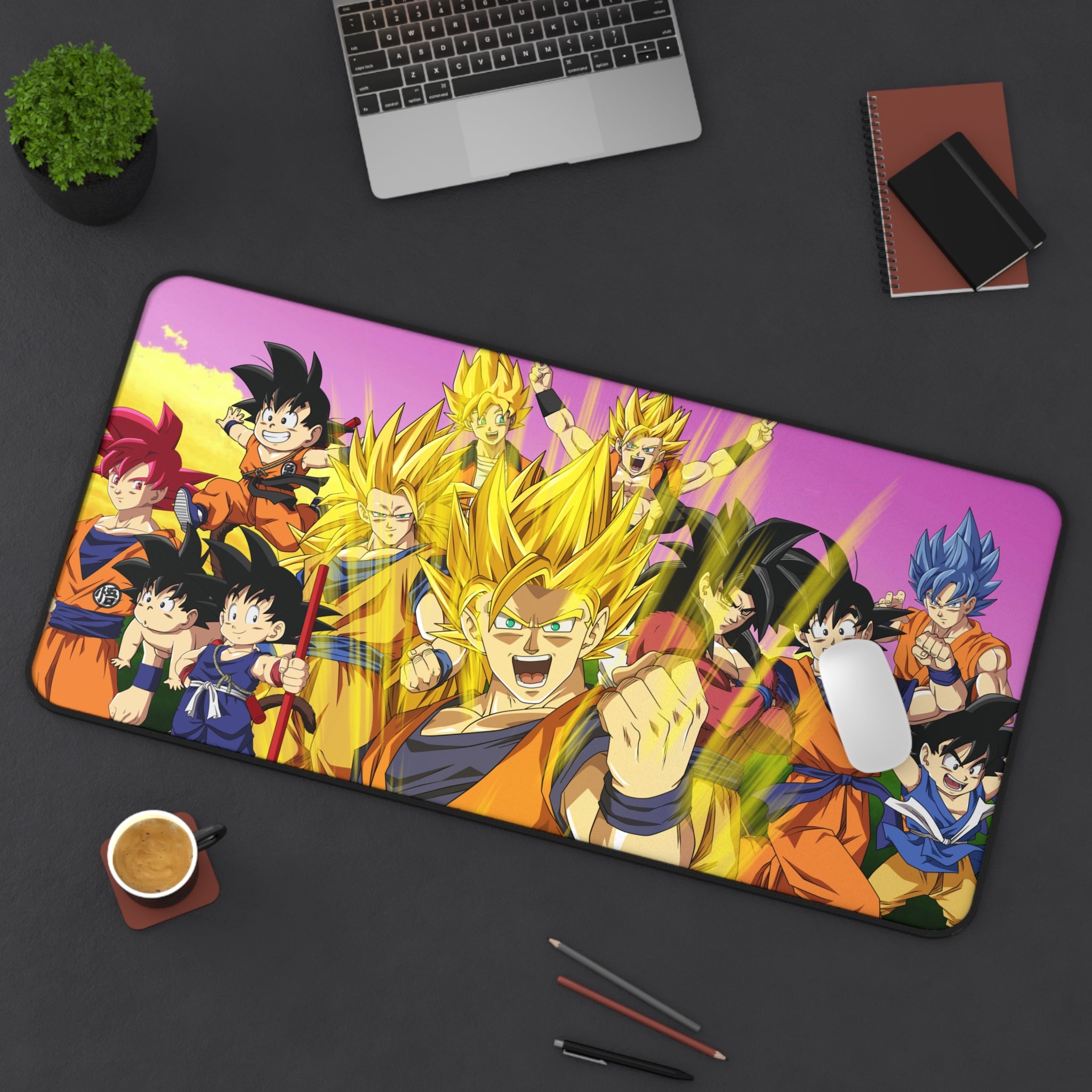 Dragon Ball Vibrant Anime Desk Mat, Gamer Mouse Pad, Anime Fan Gift,
