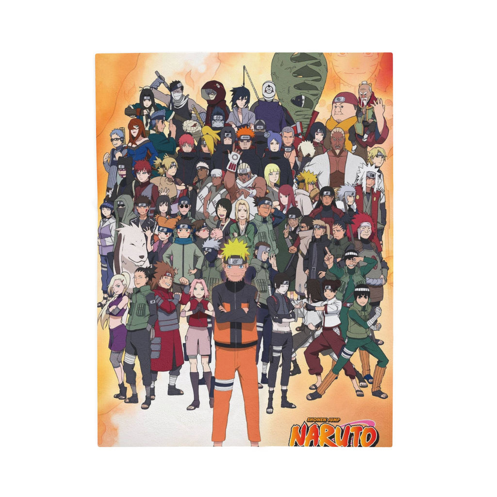 Sherpa Blanket - Naruto Anime Fan Gift, Cozy Throw, Soft Fleece Bedding,