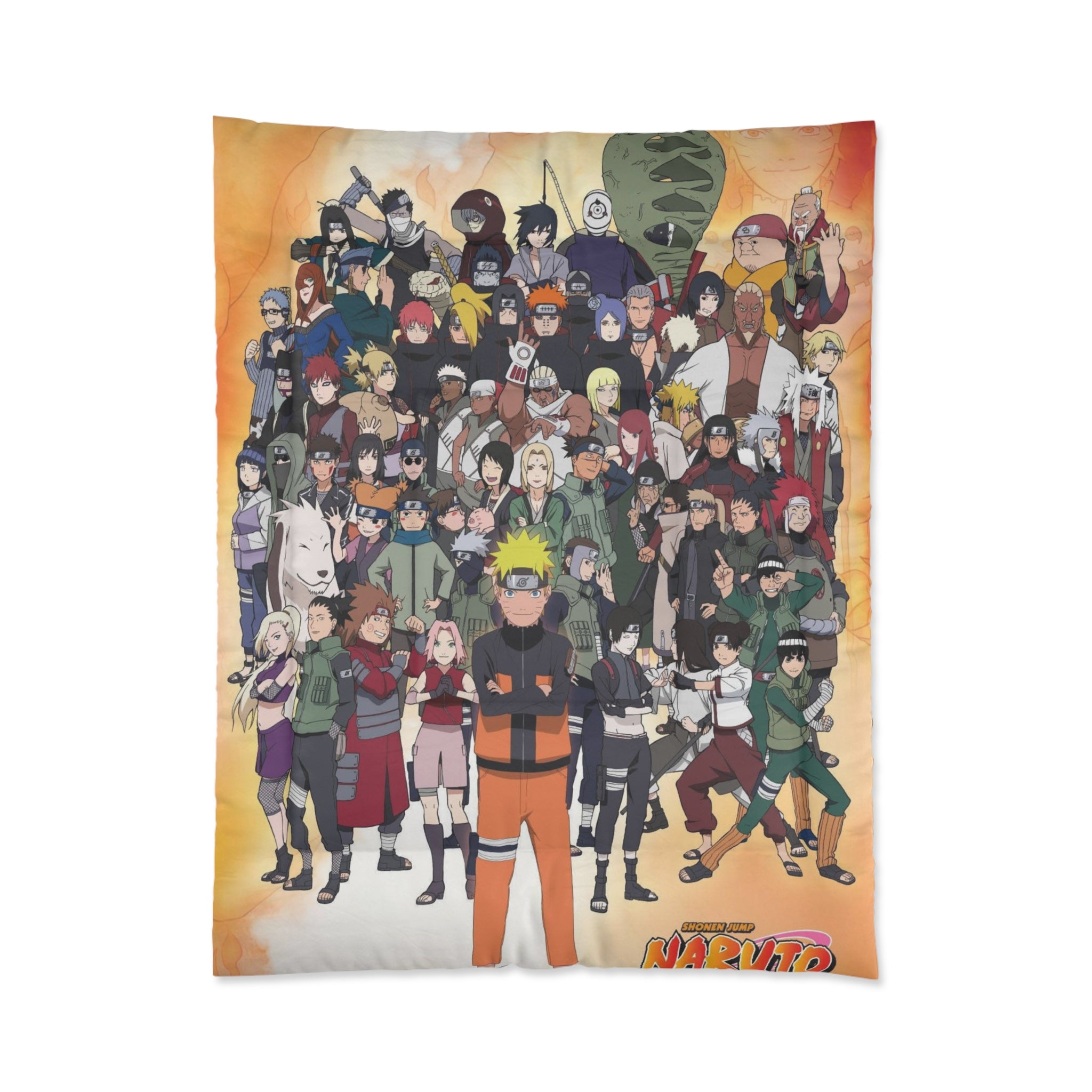 Naruto-Themed Comforter for Fans, Anime Bedding, Cozy Bedroom Decor