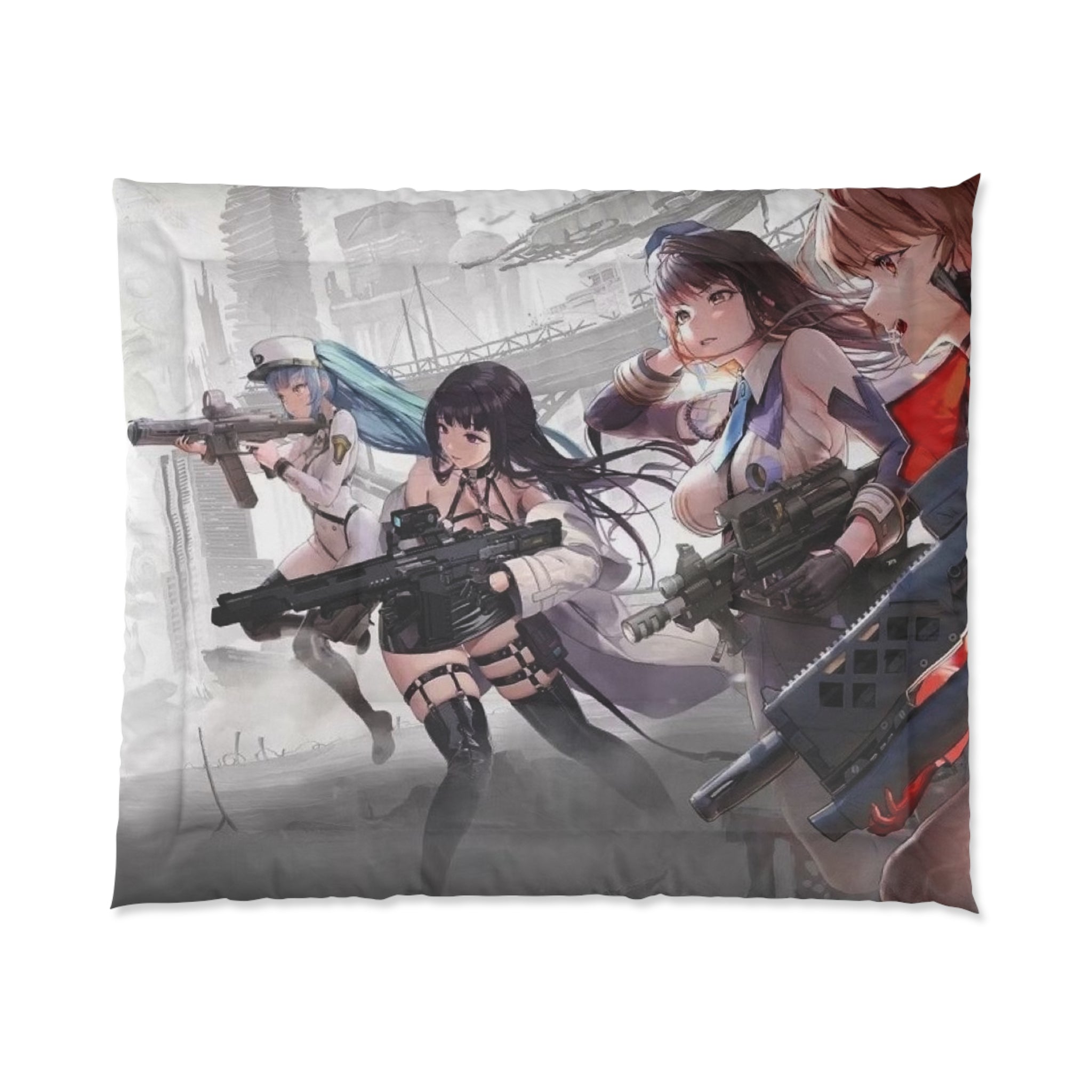 Nikke Anime Action Comforter, Cozy Blanket, Unique Bedding for Fans