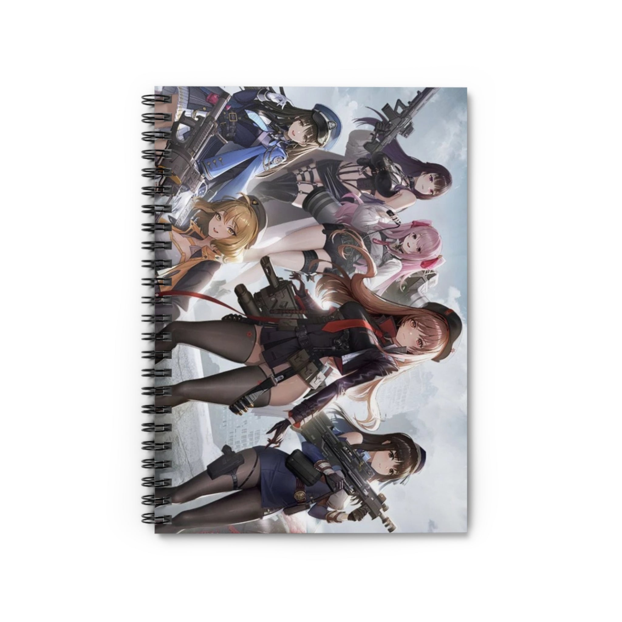 Nikke Anime Character Spiral Notebook - Ruled Line, Journal for Students