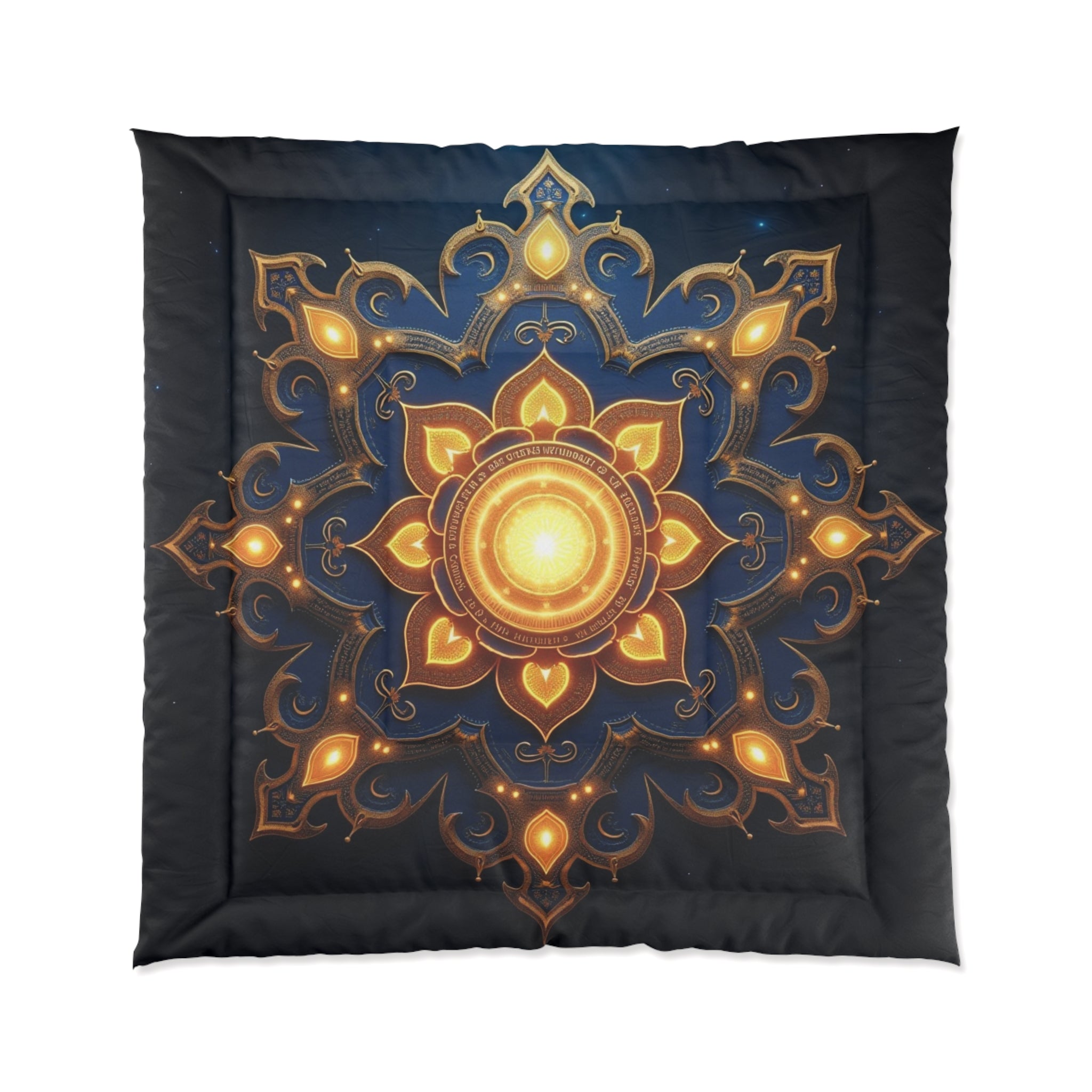 Bohemian Mandala Comforter - Cozy Blanket, Bedroom Decor, Meditative Space