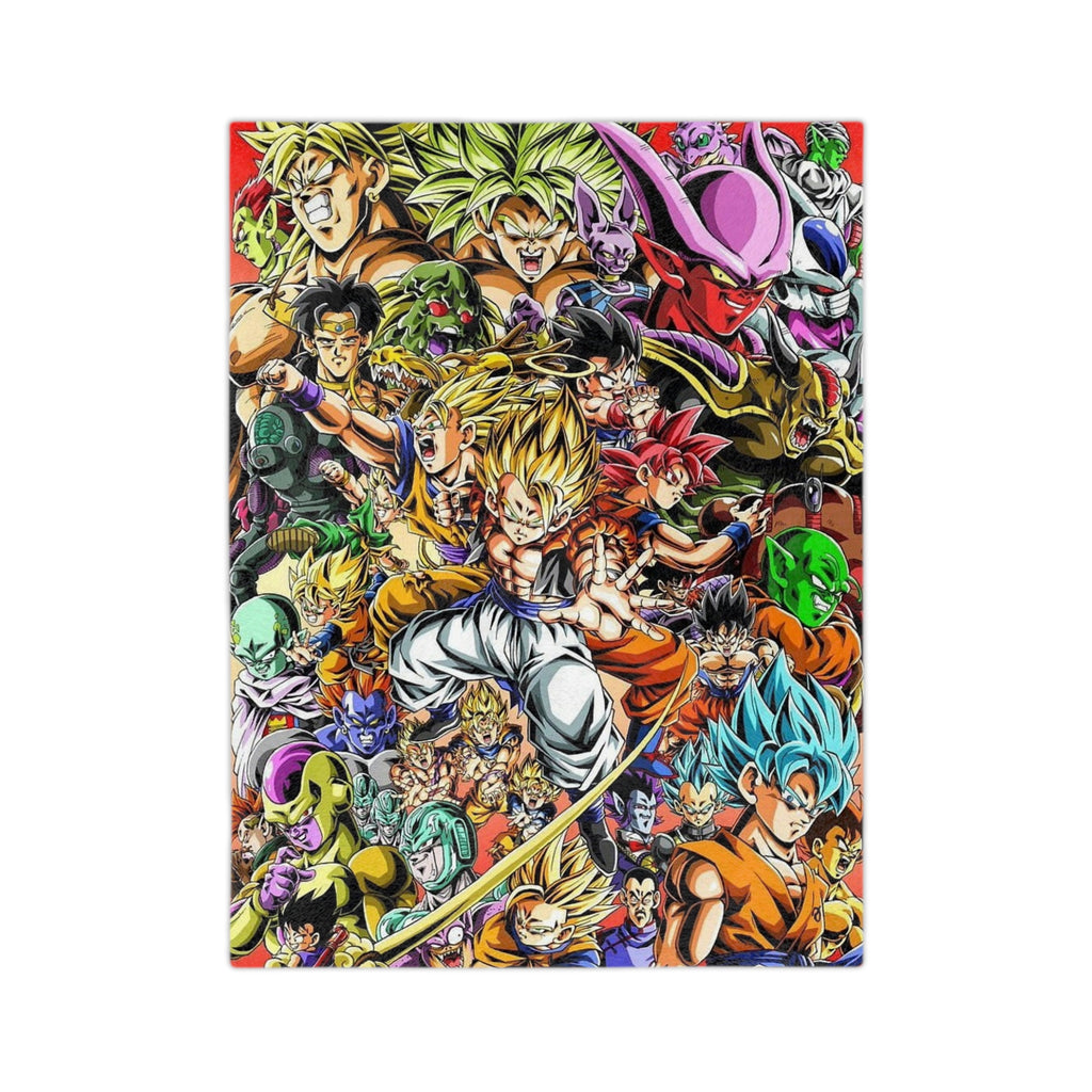 Dragon Ball Z Velveteen Blanket - Cozy Anime Throw, Superhero Blanket