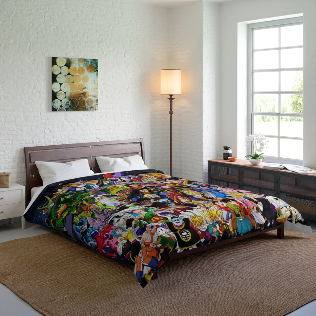 Dragon Ball Z Comforter - Cozy Anime Bedding, Perfect for Gamers, Collectors