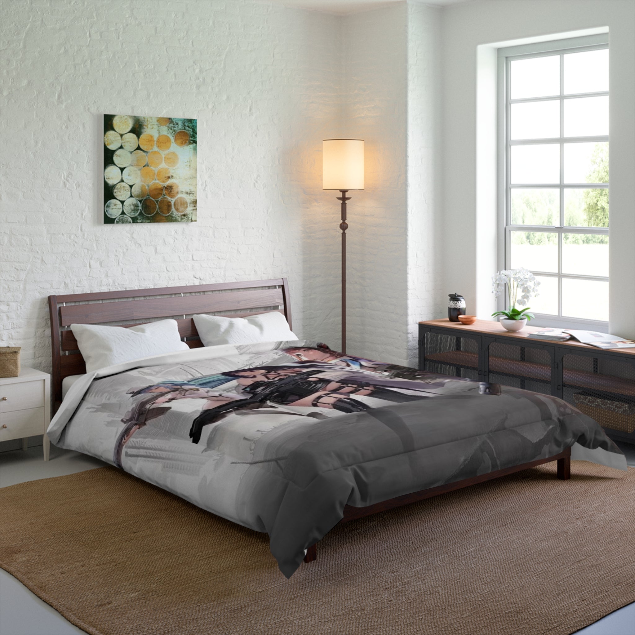 Nikke Anime Action Comforter, Cozy Blanket, Unique Bedding for Fans