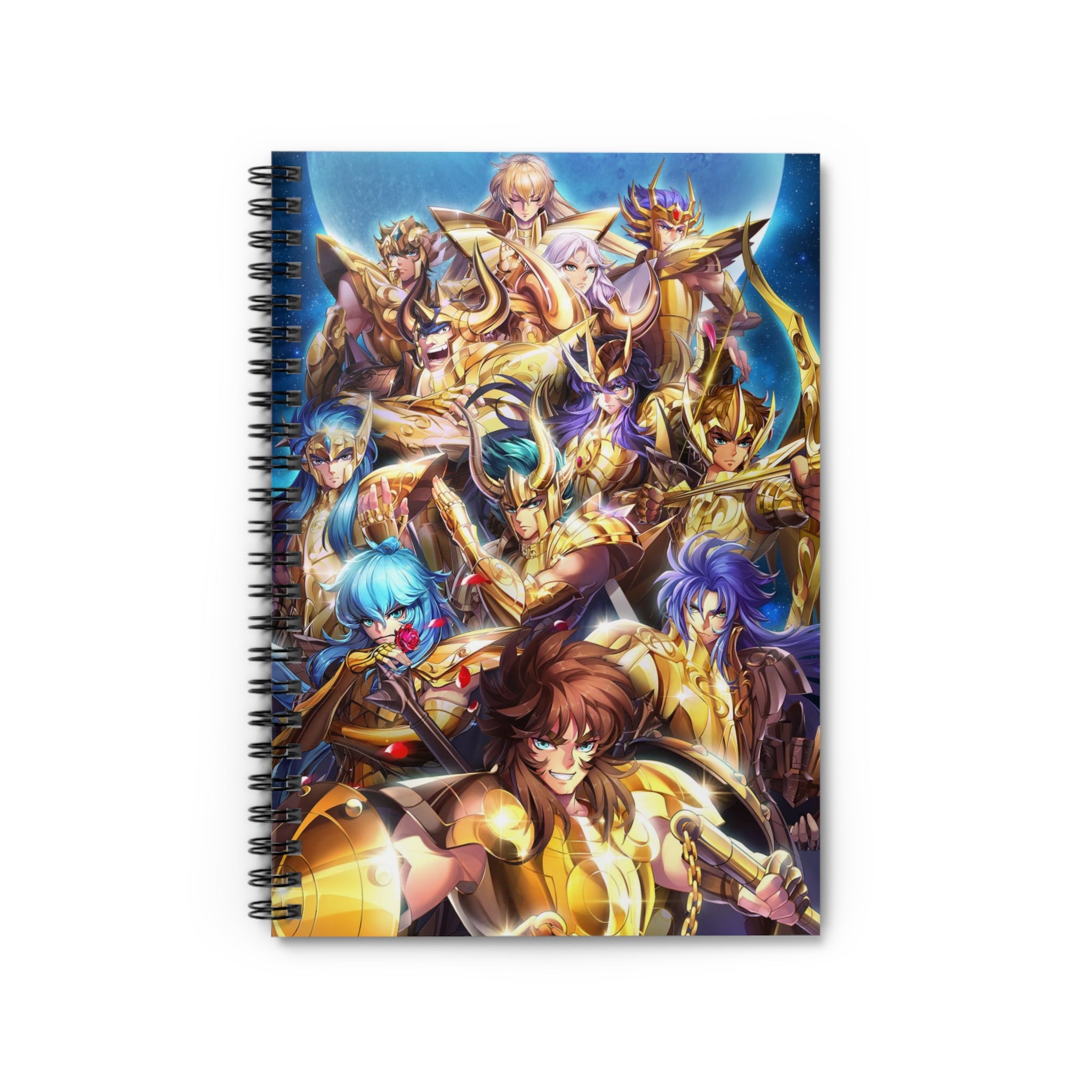 Anime-Inspired Spiral Notebook, Journaling, Gift for Fans - Saint Seiya