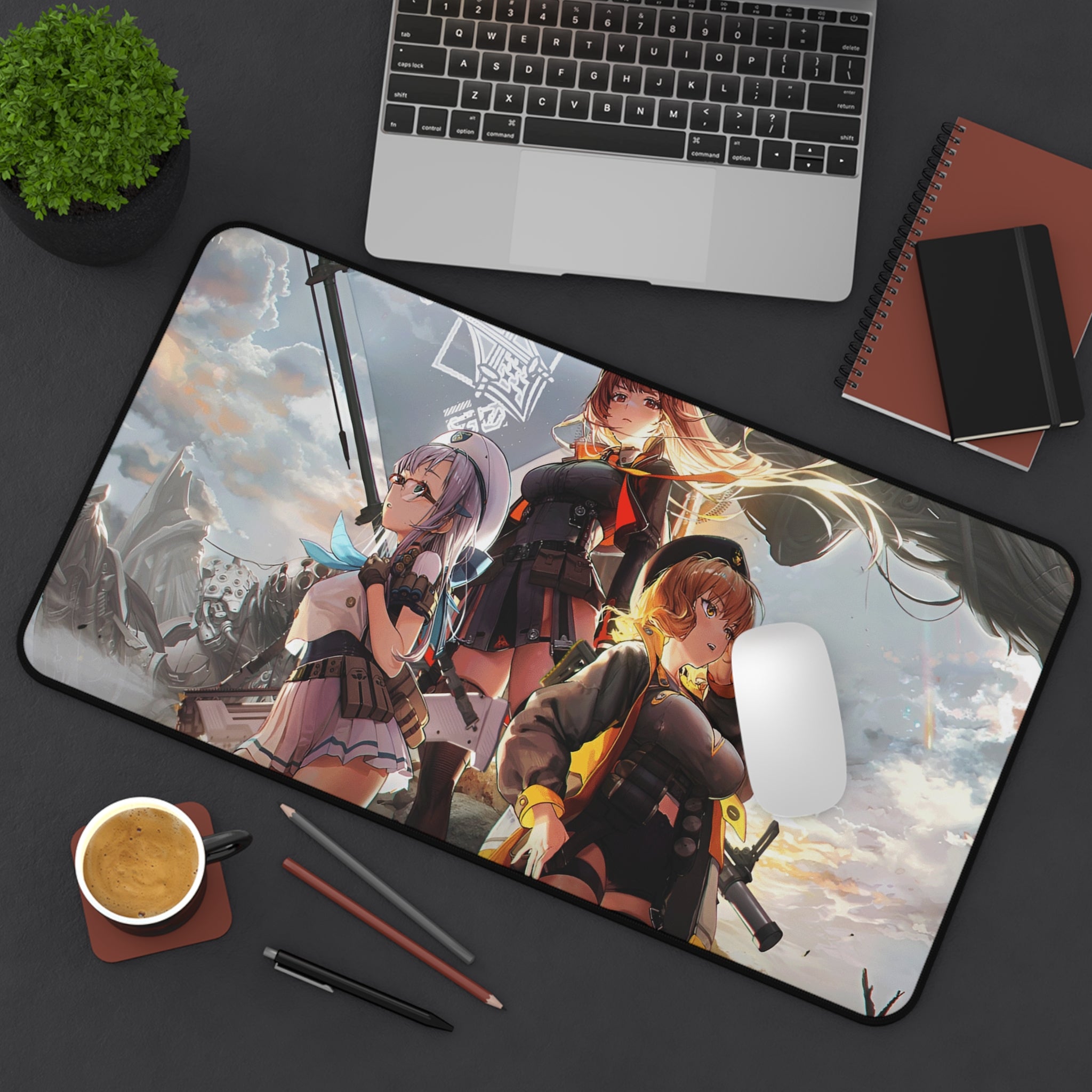 Nikke Anime-Inspired Gaming Desk Mat | Cool Aesthetic or Gamer Setup
