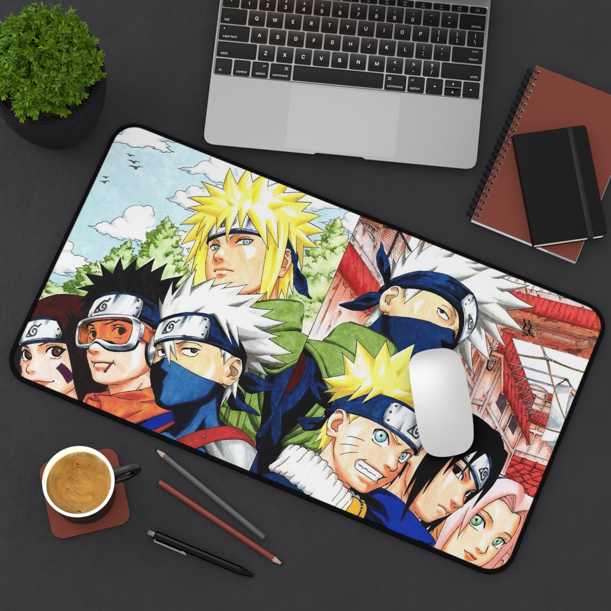 Naruto Anime Desk Mat - Naruto Themed Desk Accessory, Gaming Mouse Pad