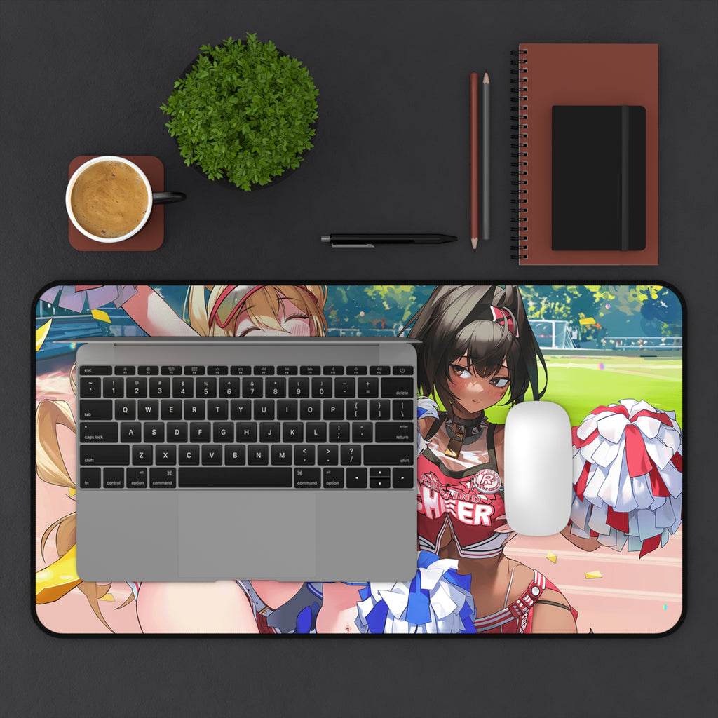 Nikke anime Cheerleaders Desk Mat, Fun Desk Accessory, Anime Themed Accessories