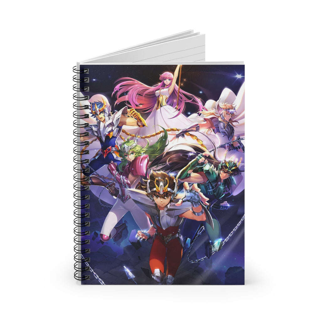 Anime-Themed Spiral Notebook, Ideal for School, Collectible - Saint seiya