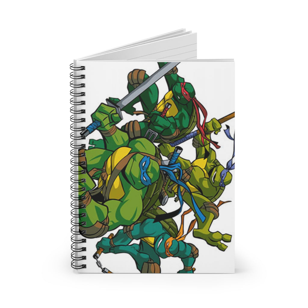 Teenage Mutant Ninja Turtles Spiral Notebook - Ruled Line, Cartoon Journal,