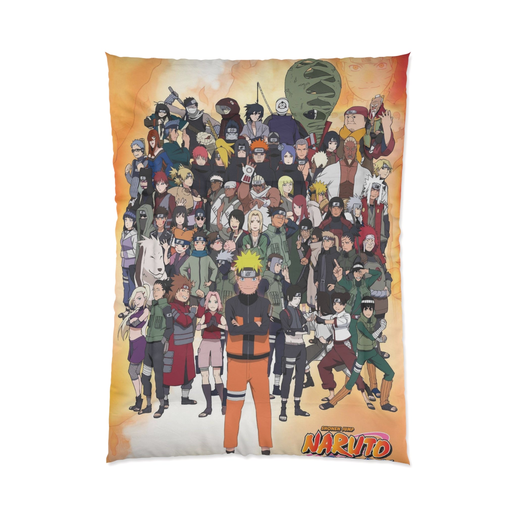 Naruto-Themed Comforter for Fans, Anime Bedding, Cozy Bedroom Decor