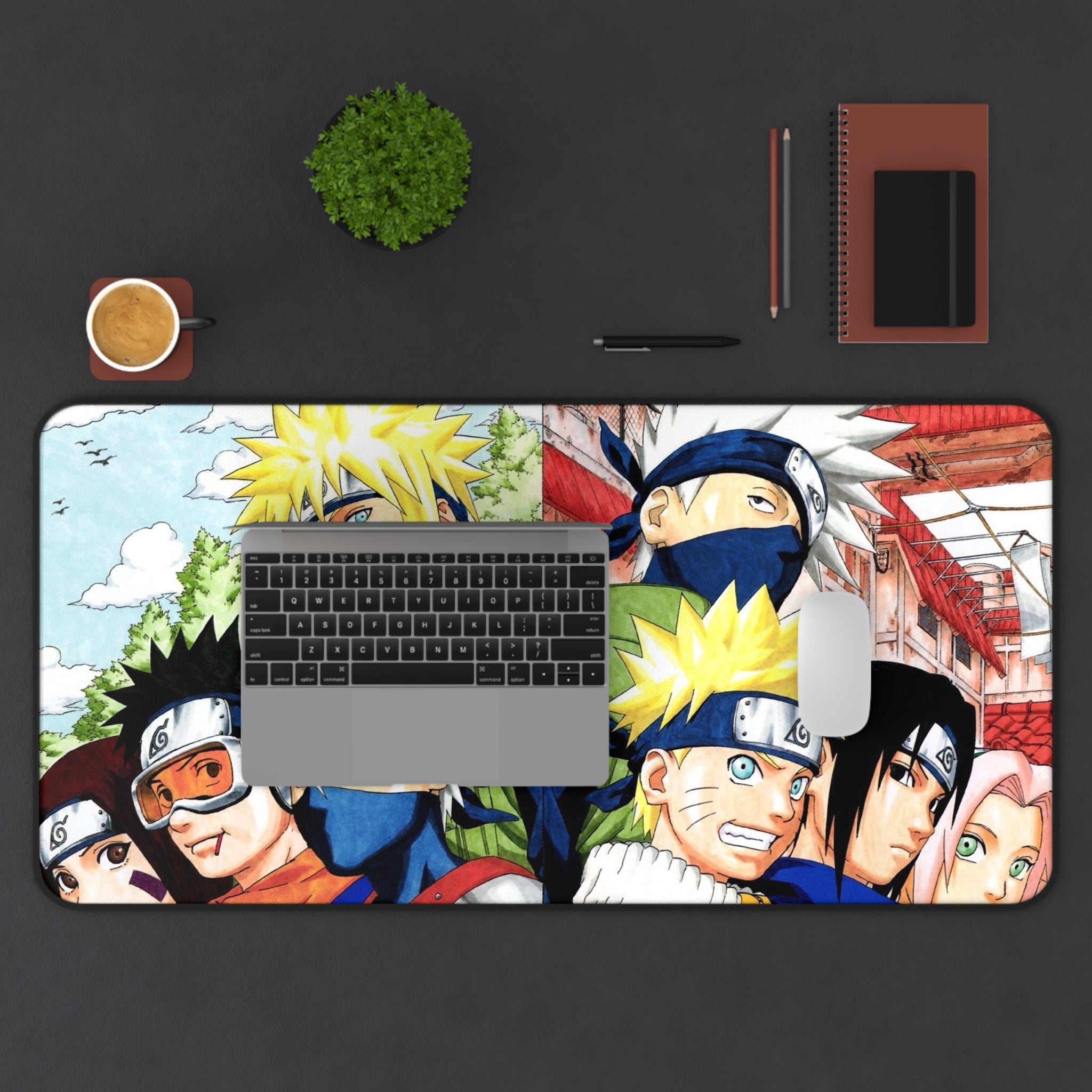 Naruto Anime Desk Mat - Naruto Themed Desk Accessory, Gaming Mouse Pad