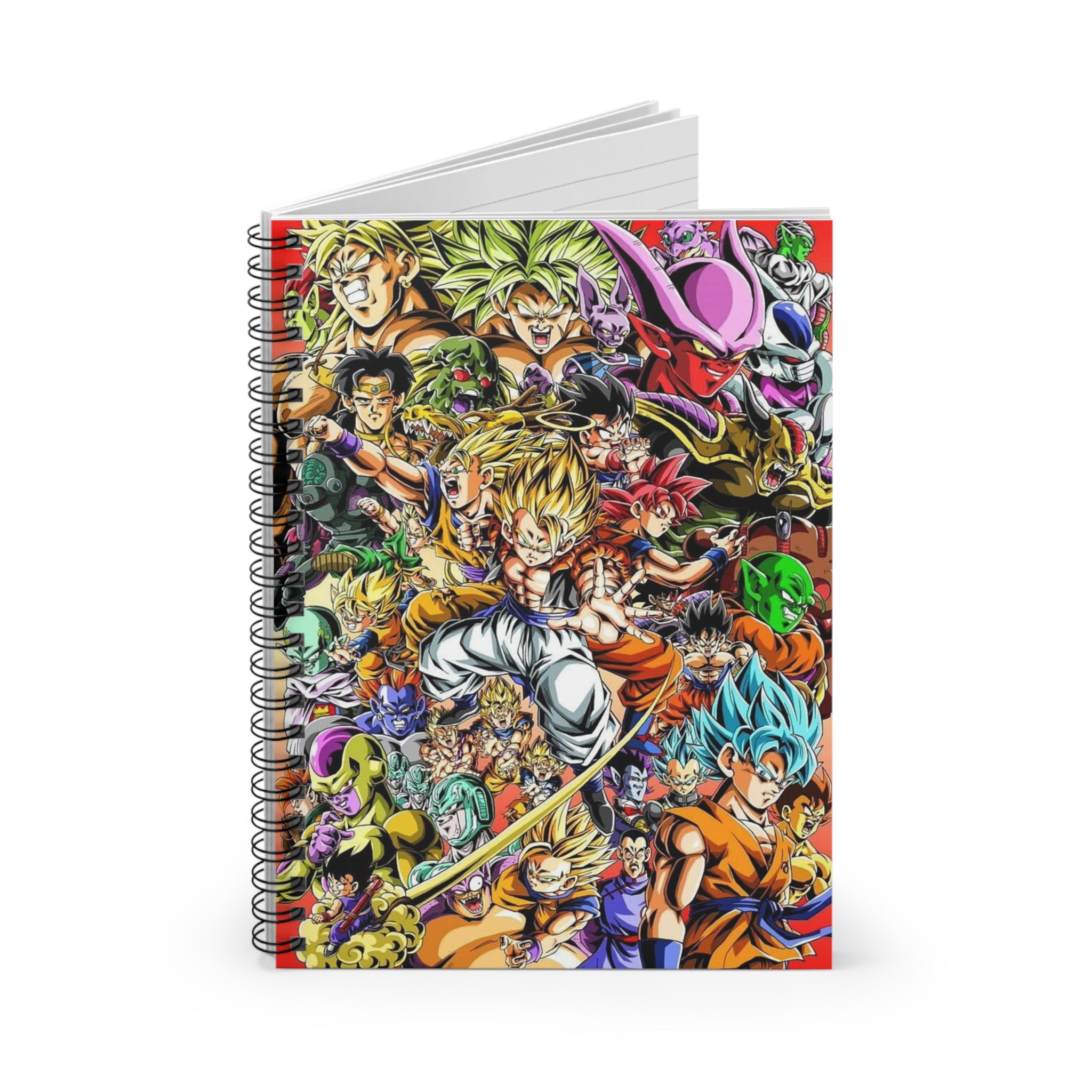 Dragon Ball Z Spiral Notebook, Sketchbook, Gift for Students, School Supplies
