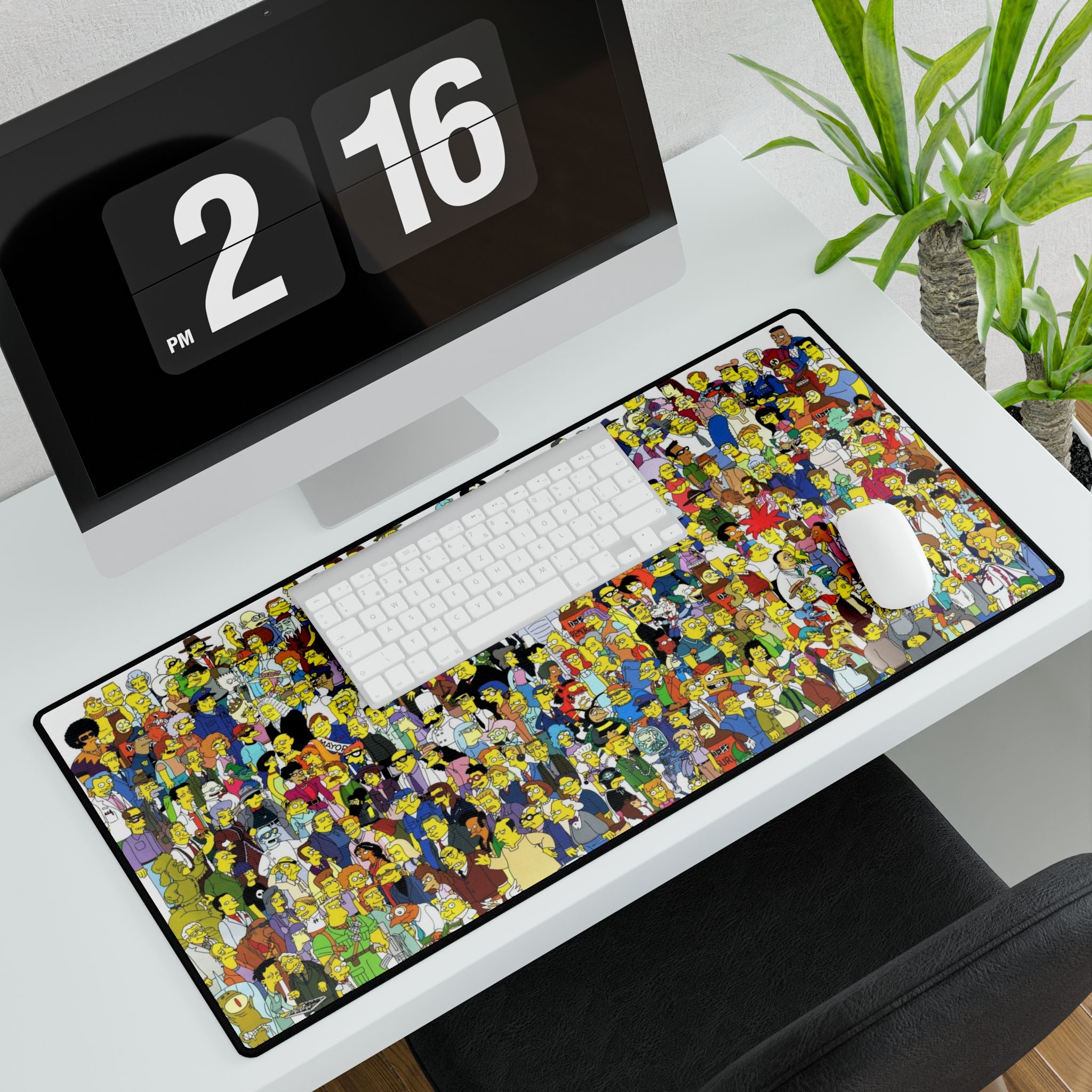 The simpsons Colorful Cartoon-Themed Desk Mat for Gamers, Home Office Mat