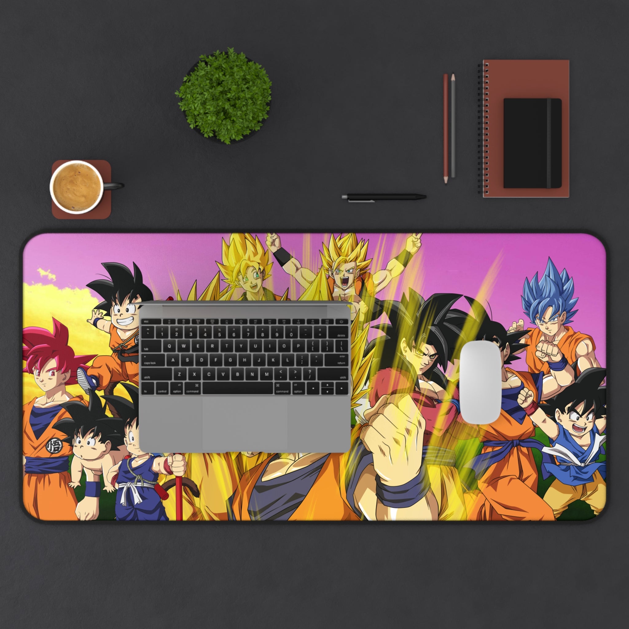 Dragon Ball Vibrant Anime Desk Mat, Gamer Mouse Pad, Anime Fan Gift,