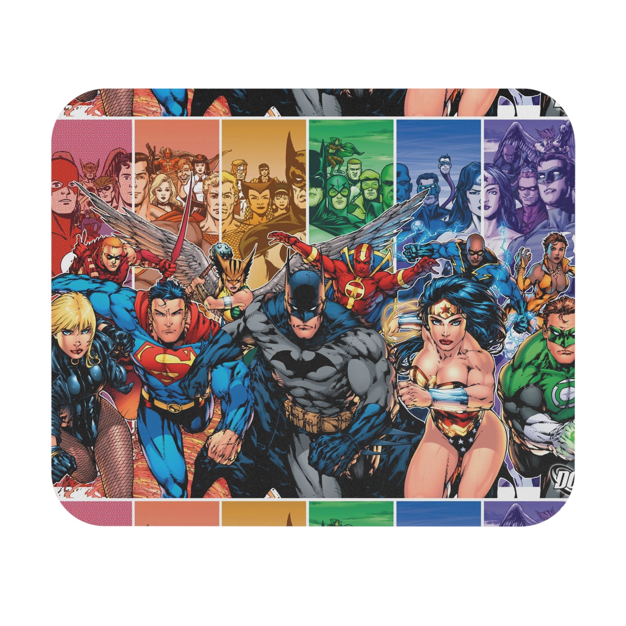 Rectangle Mouse Pad - Heroes Design, Superhero Gaming Mat