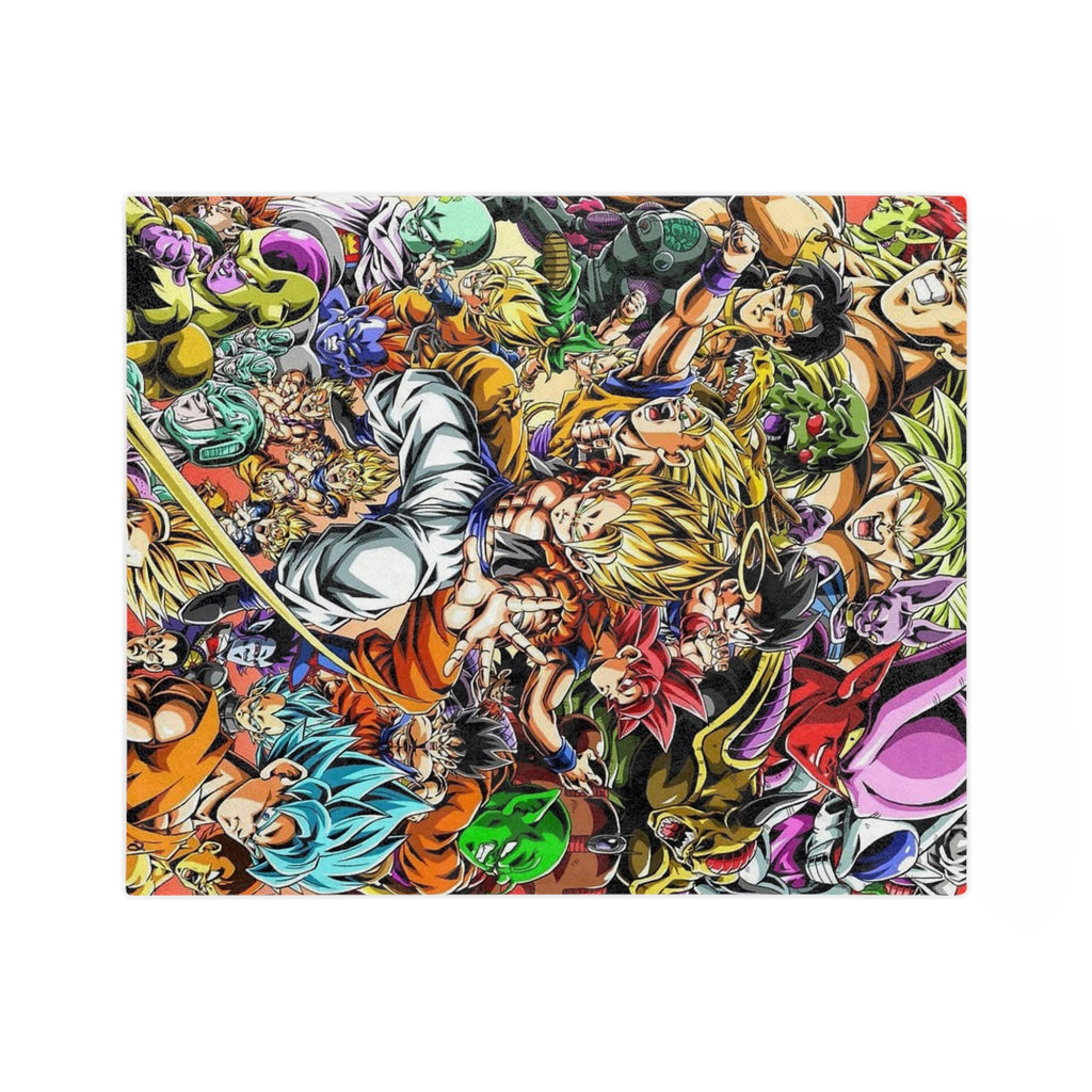 Dragon Ball Z Velveteen Blanket - Cozy Anime Throw, Superhero Blanket
