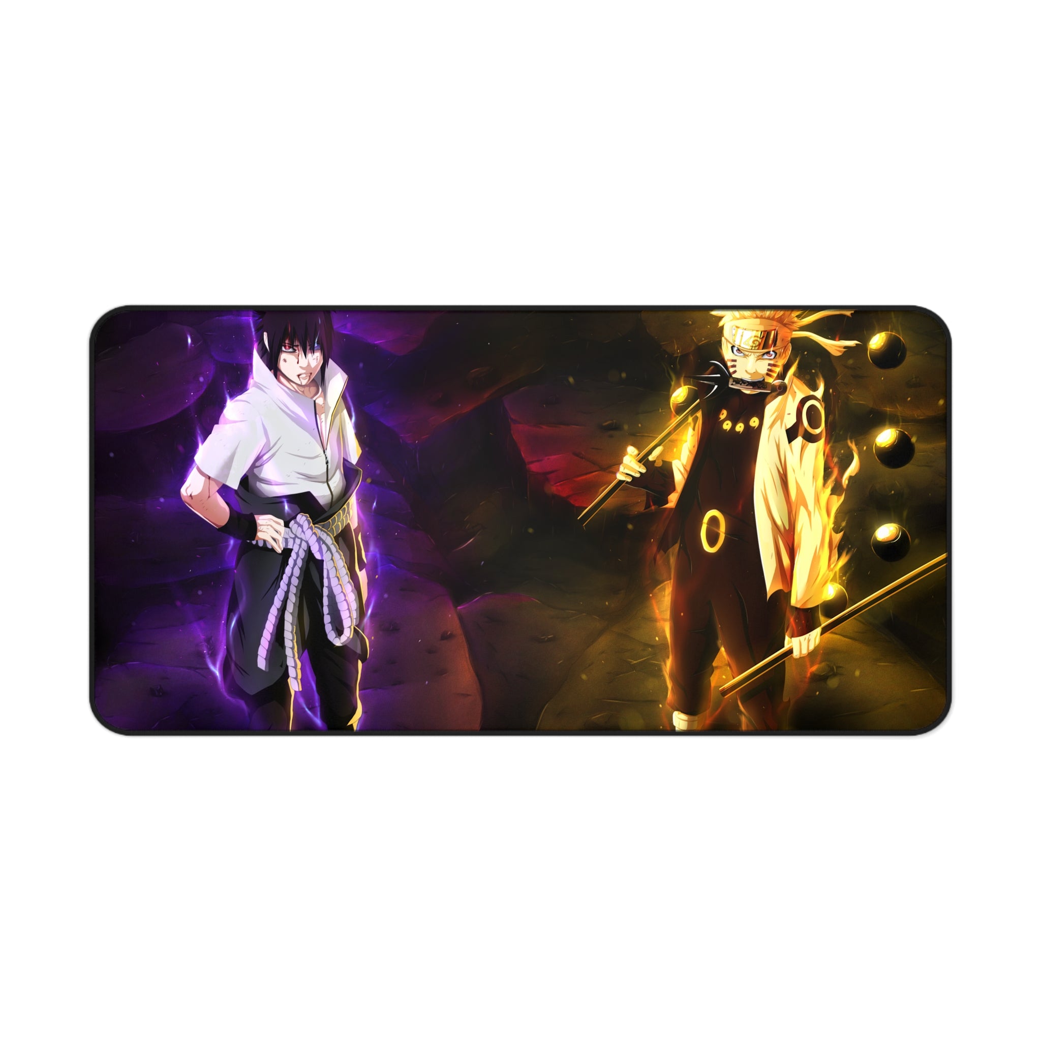Naruto Anime Desk Mat - Naruto and Sasuke Gaming Mouse Pad, Anime Fans