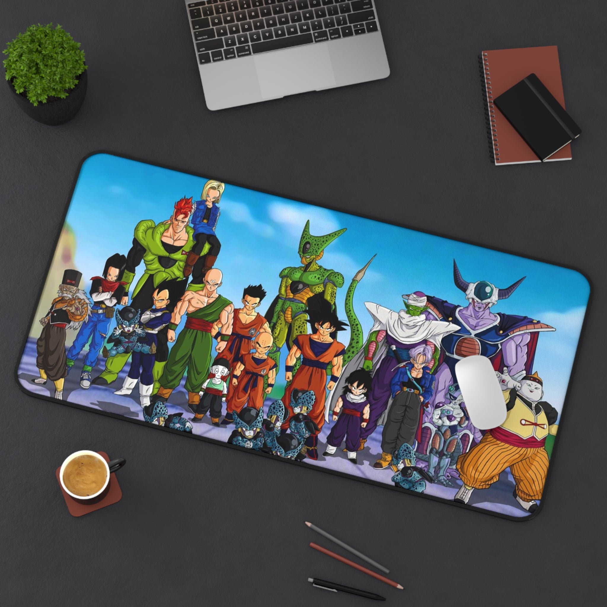 Anime Desk Mat with Iconic Characters, Gaming Accessories, Dragon Ball Z Fans