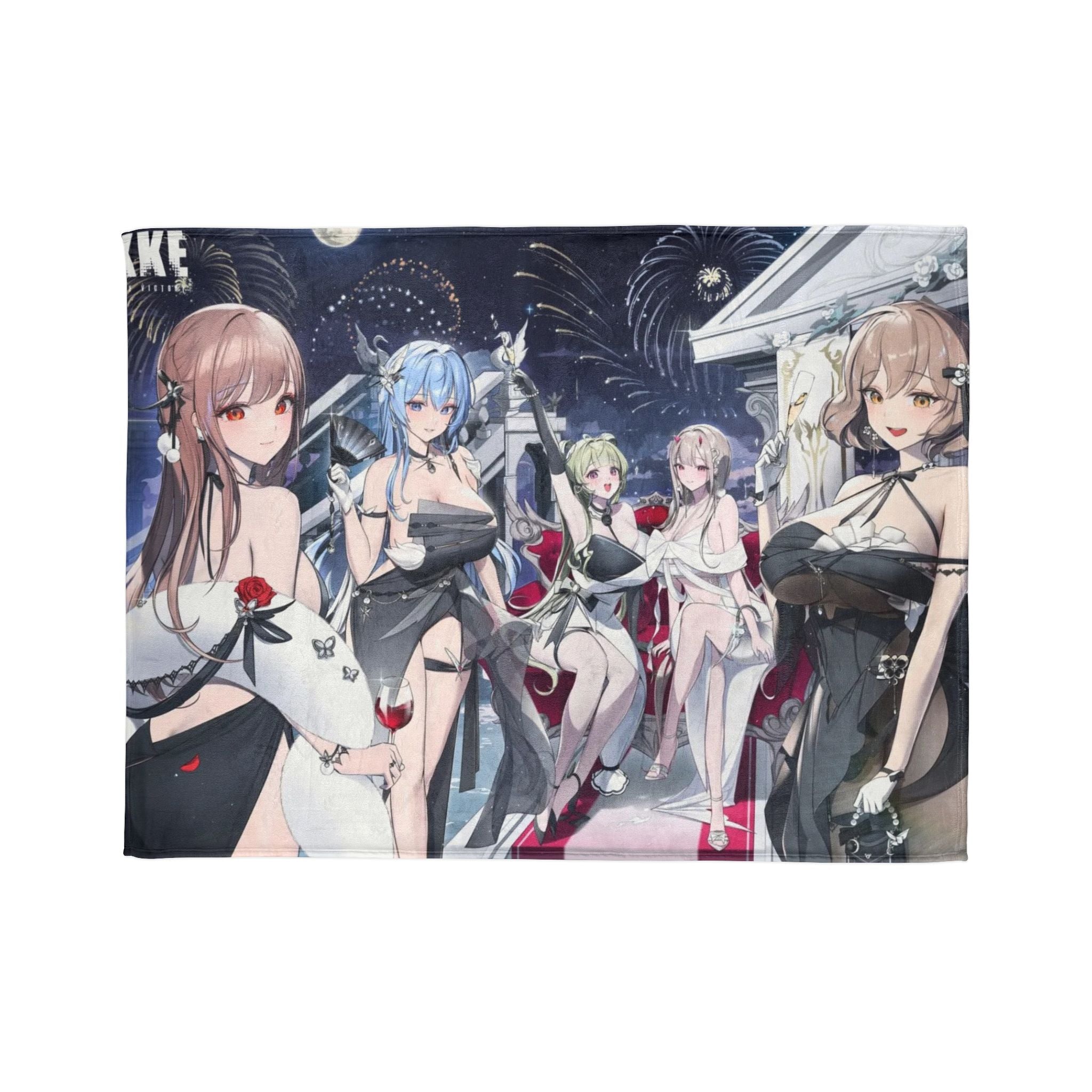 Nikke Anime-Inspired Soft Polyester Blanket, Cozy Throw Blanket for Anime Fans