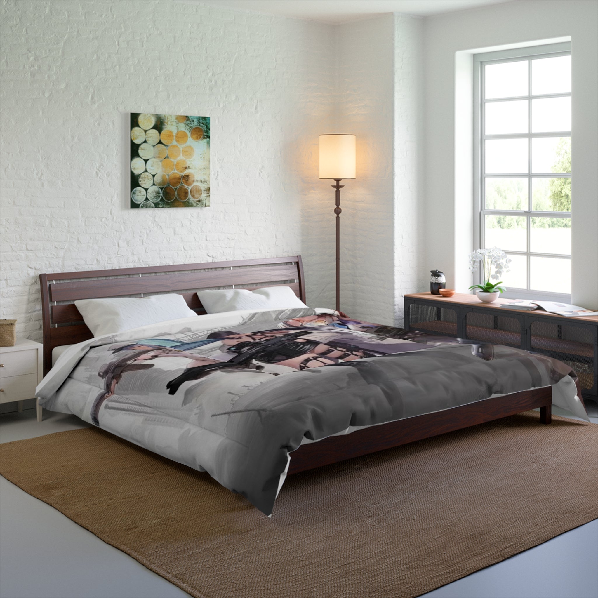 Nikke Anime Action Comforter, Cozy Blanket, Unique Bedding for Fans