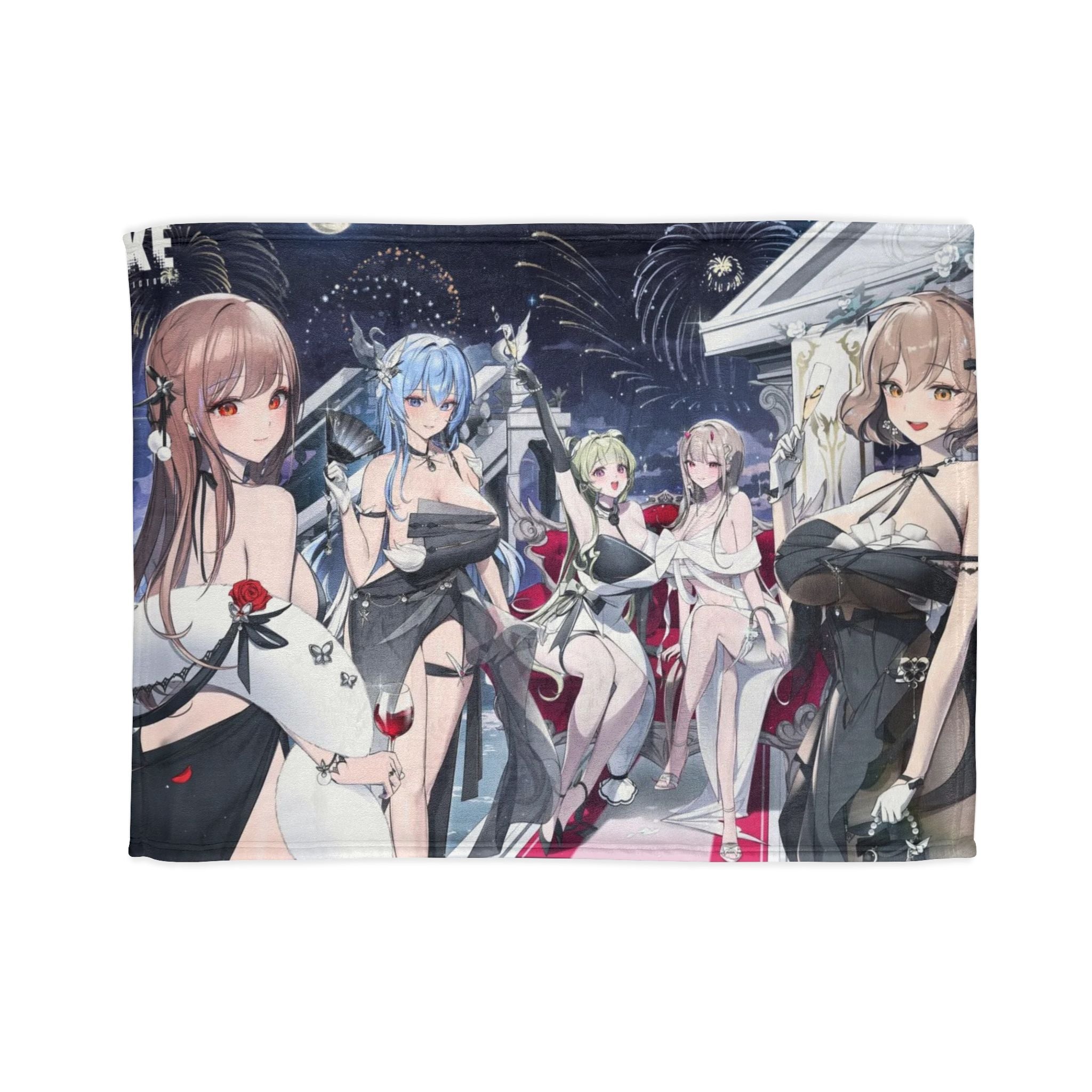 Nikke Anime-Inspired Soft Polyester Blanket, Cozy Throw Blanket for Anime Fans