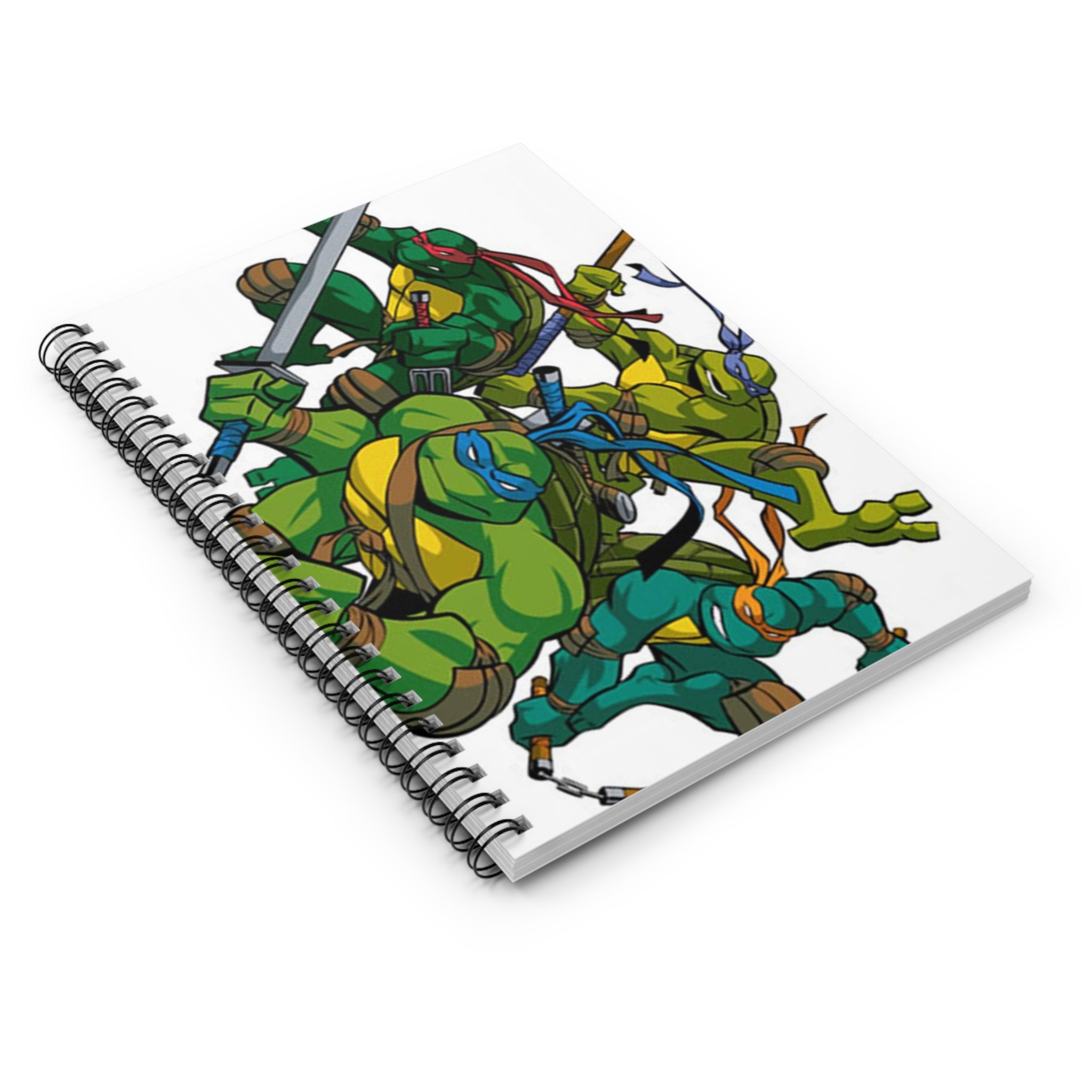 Teenage Mutant Ninja Turtles Spiral Notebook - Ruled Line, Cartoon Journal,