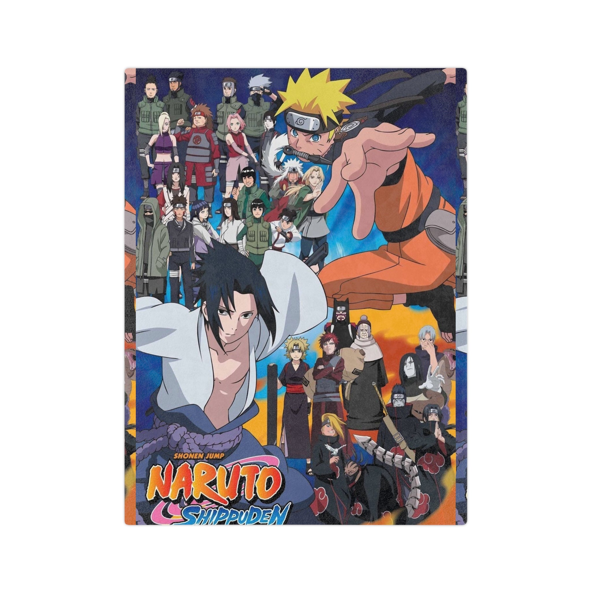 Naruto Velveteen Microfiber Blanket - Cozy Anime Throw for Fans