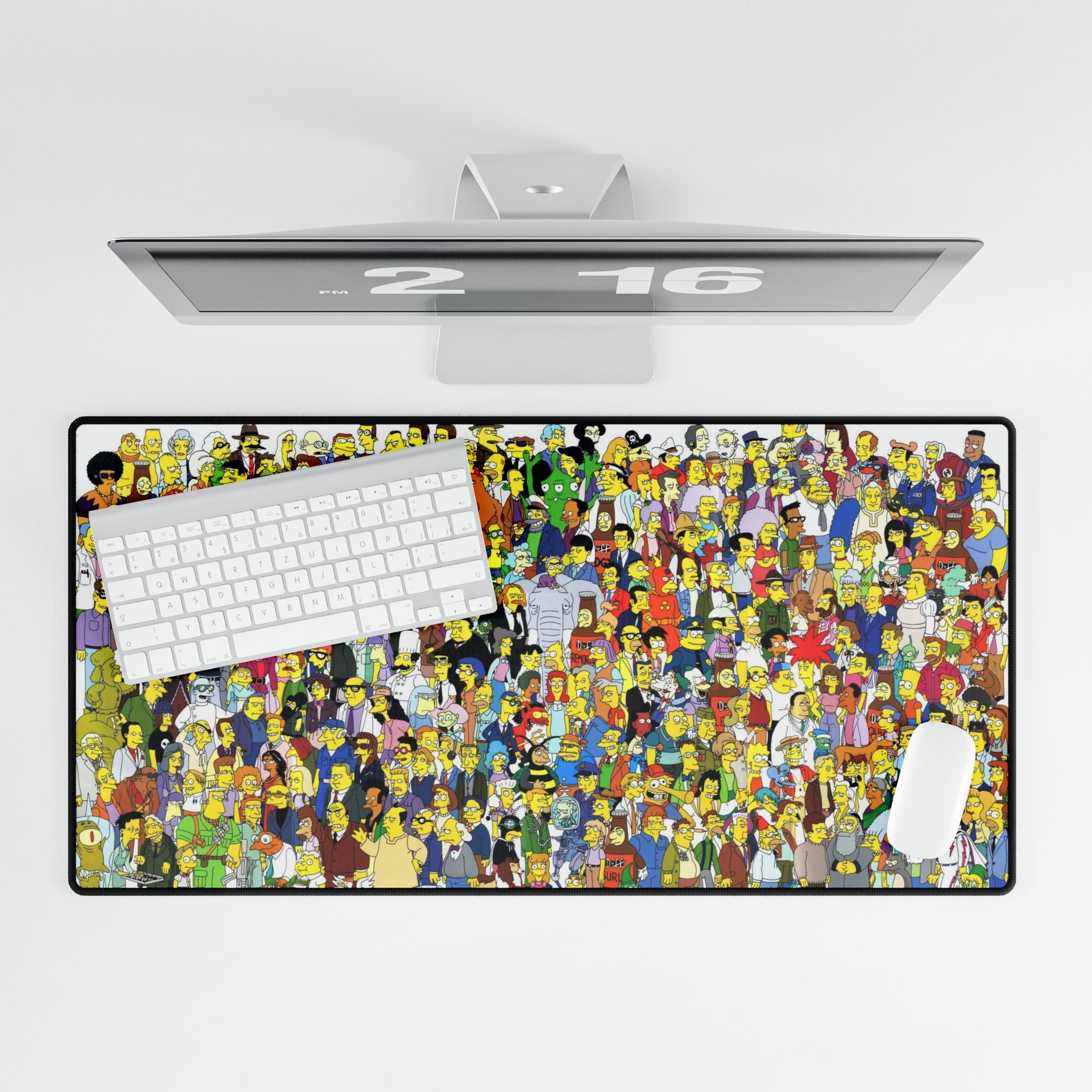 The simpsons Colorful Cartoon-Themed Desk Mat for Gamers, Home Office Mat