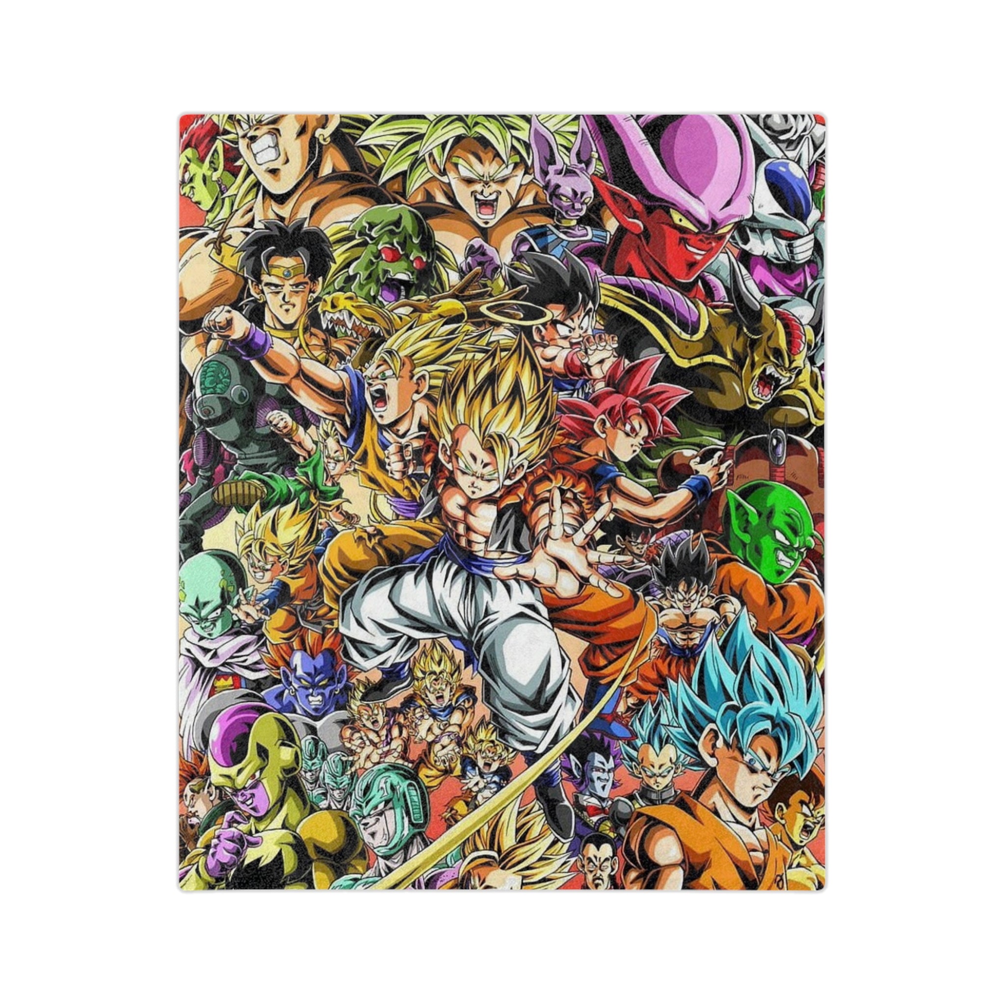 Dragon Ball Z Velveteen Blanket - Cozy Anime Throw, Superhero Blanket