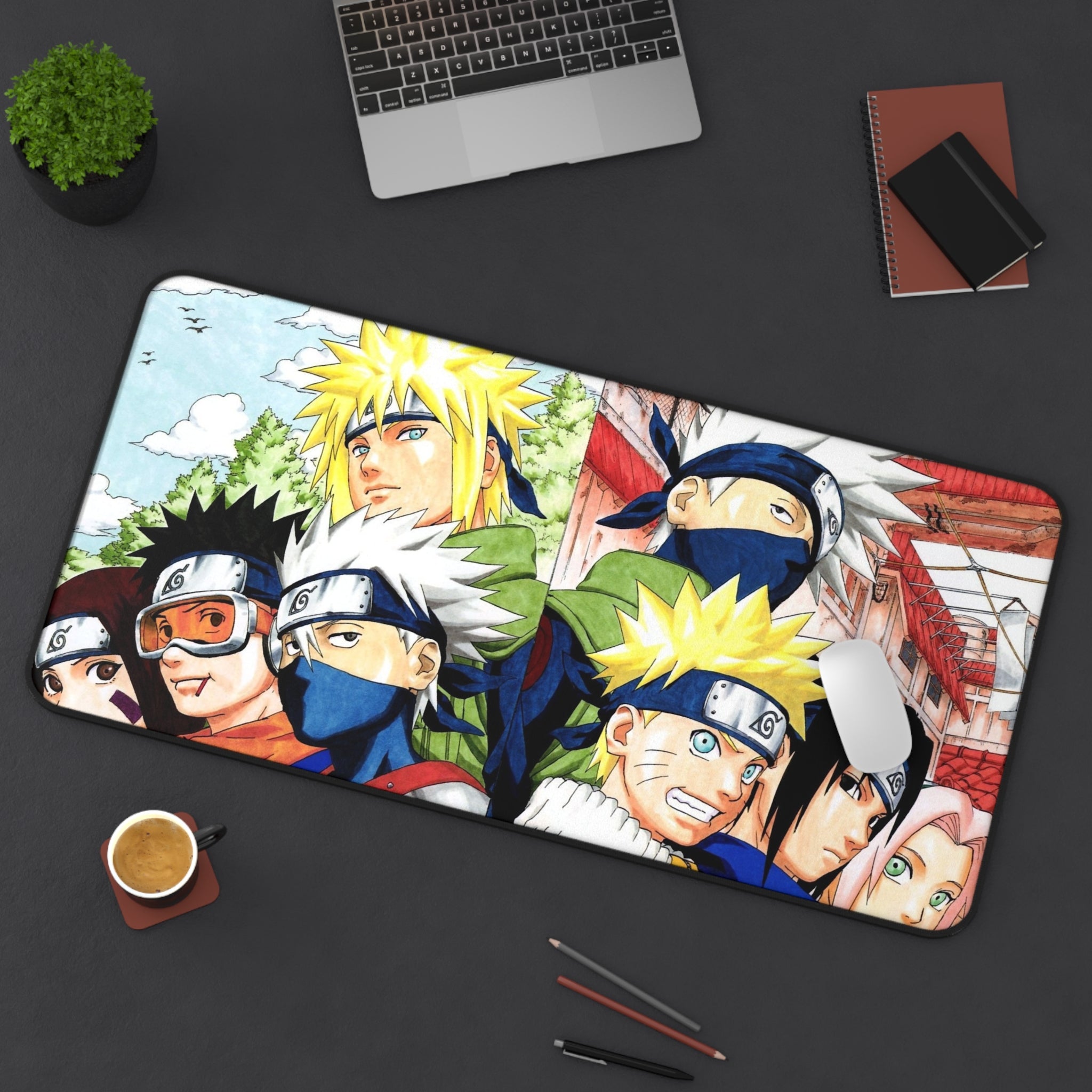 Naruto Anime Desk Mat - Naruto Themed Desk Accessory, Gaming Mouse Pad