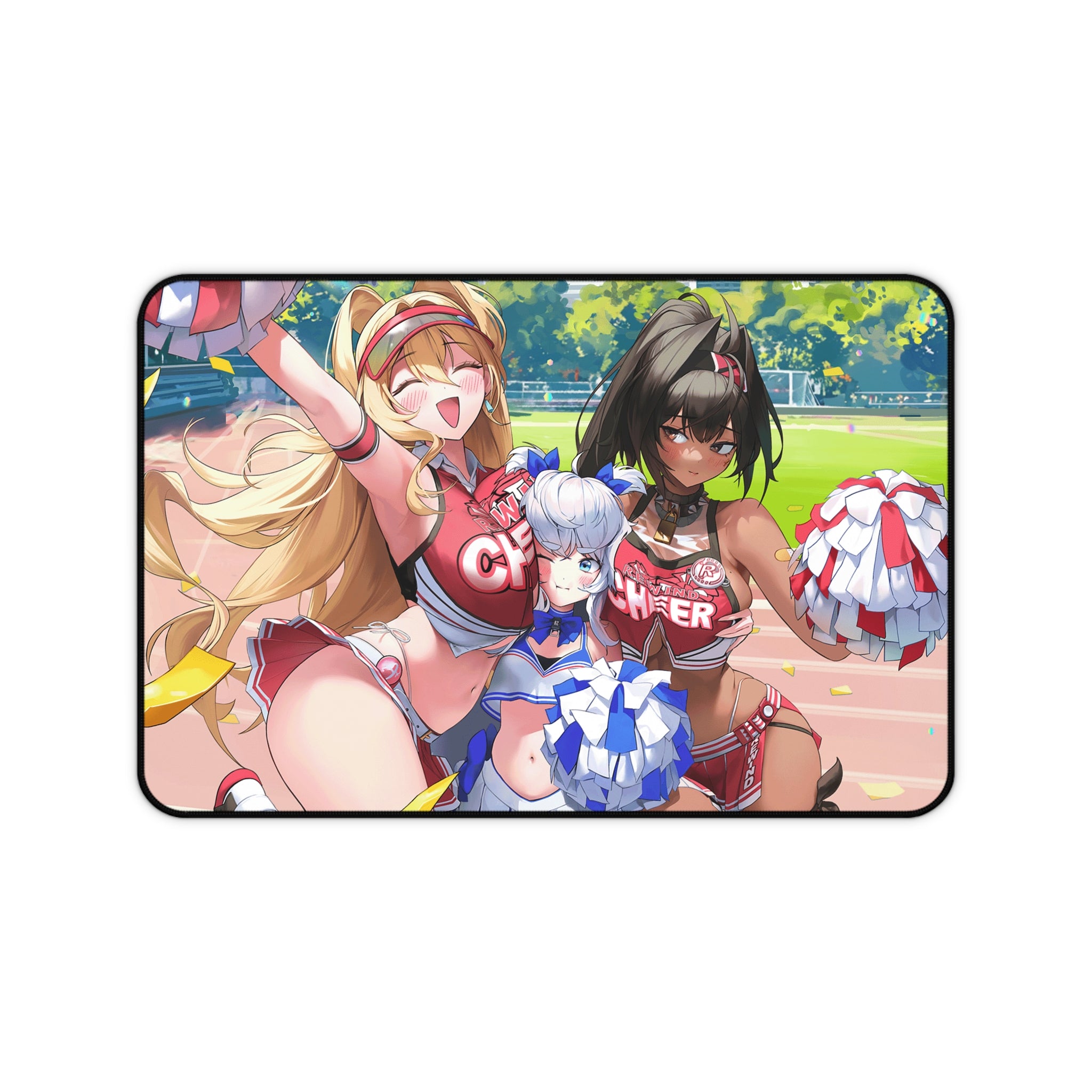 Nikke anime Cheerleaders Desk Mat, Fun Desk Accessory, Anime Themed Accessories