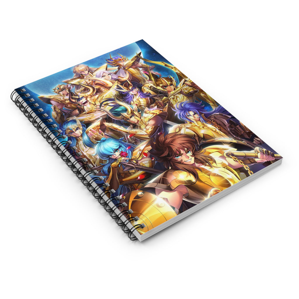 Saint Seiya Anime-Inspired Spiral Notebook, Perfect for Students