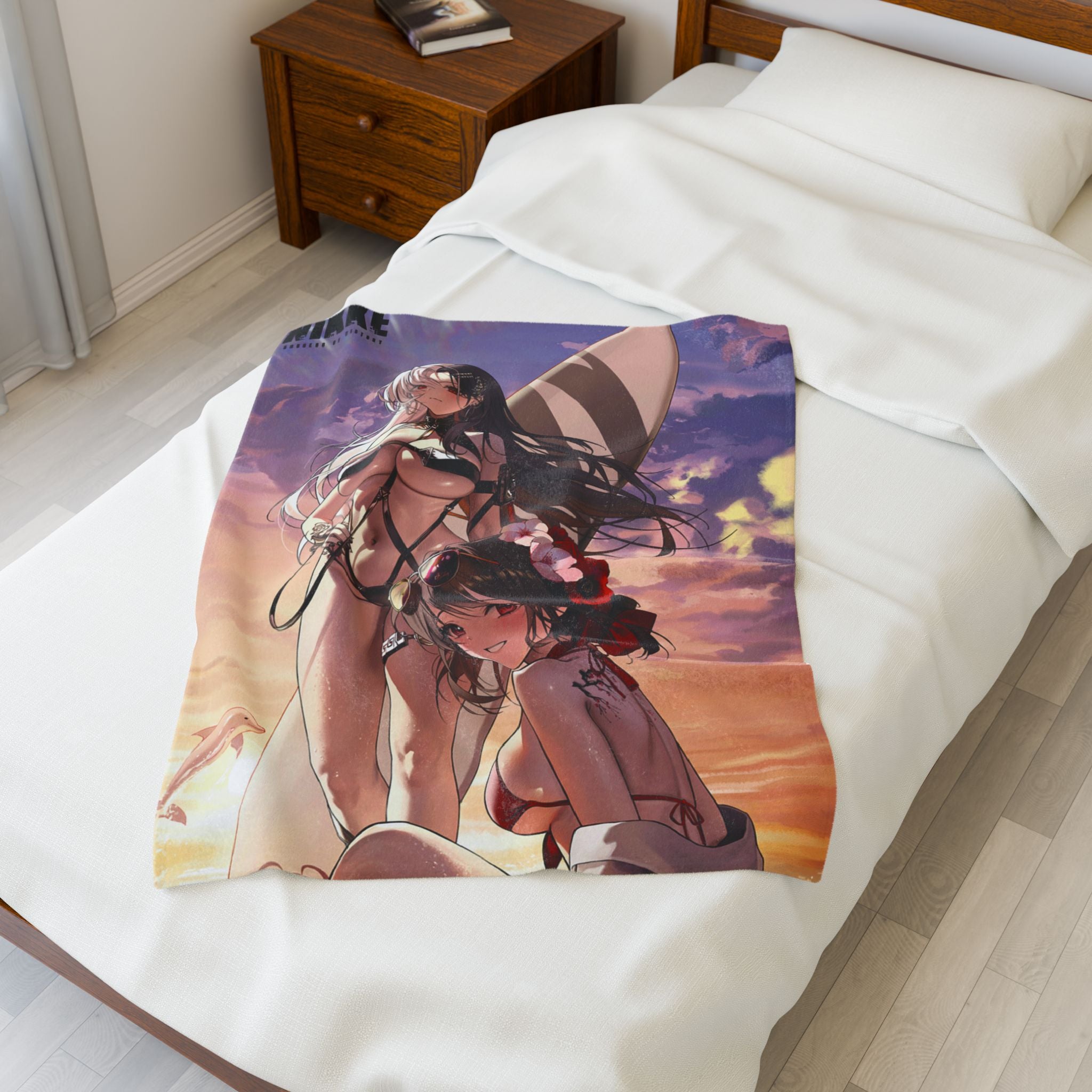 Nikke anime Velveteen Plush Blanket - Cozy Anime Art Throw, Soft Blanket