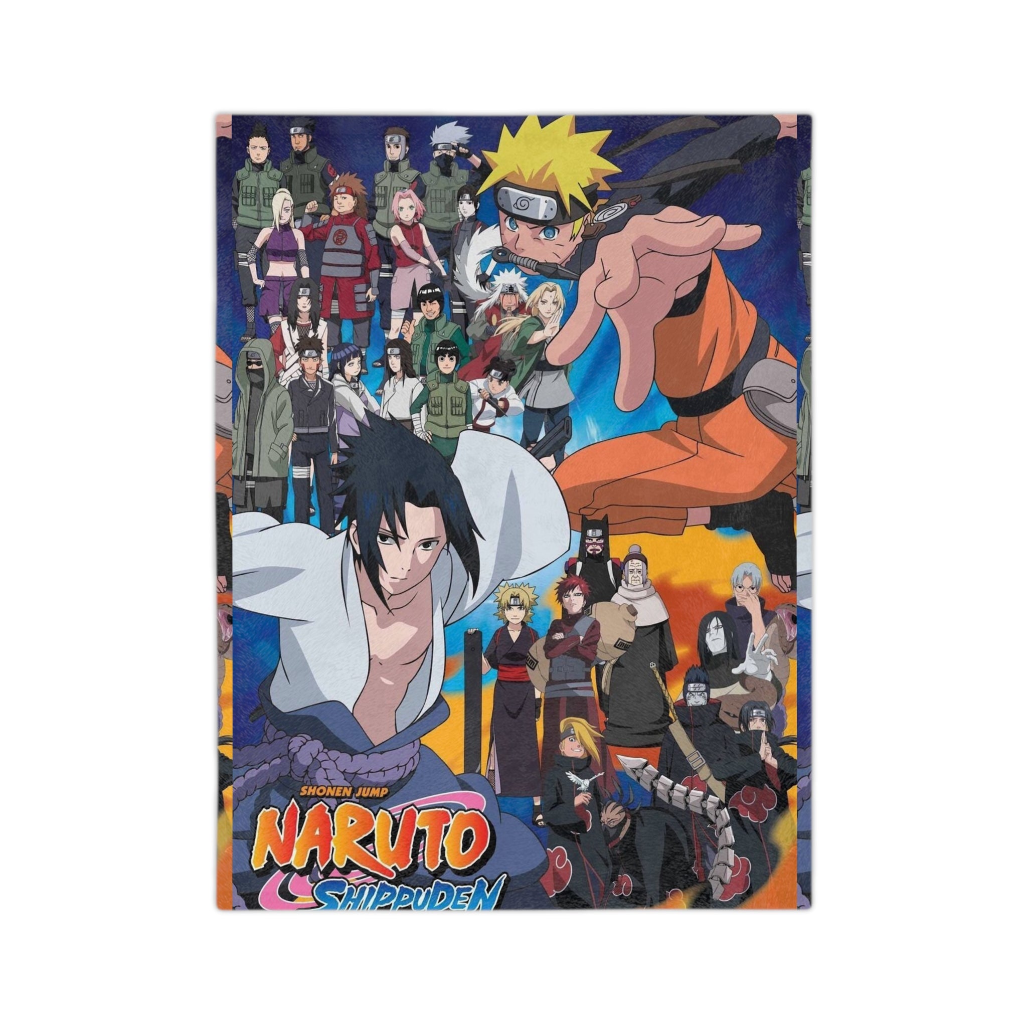 Naruto Velveteen Microfiber Blanket - Cozy Anime Throw for Fans