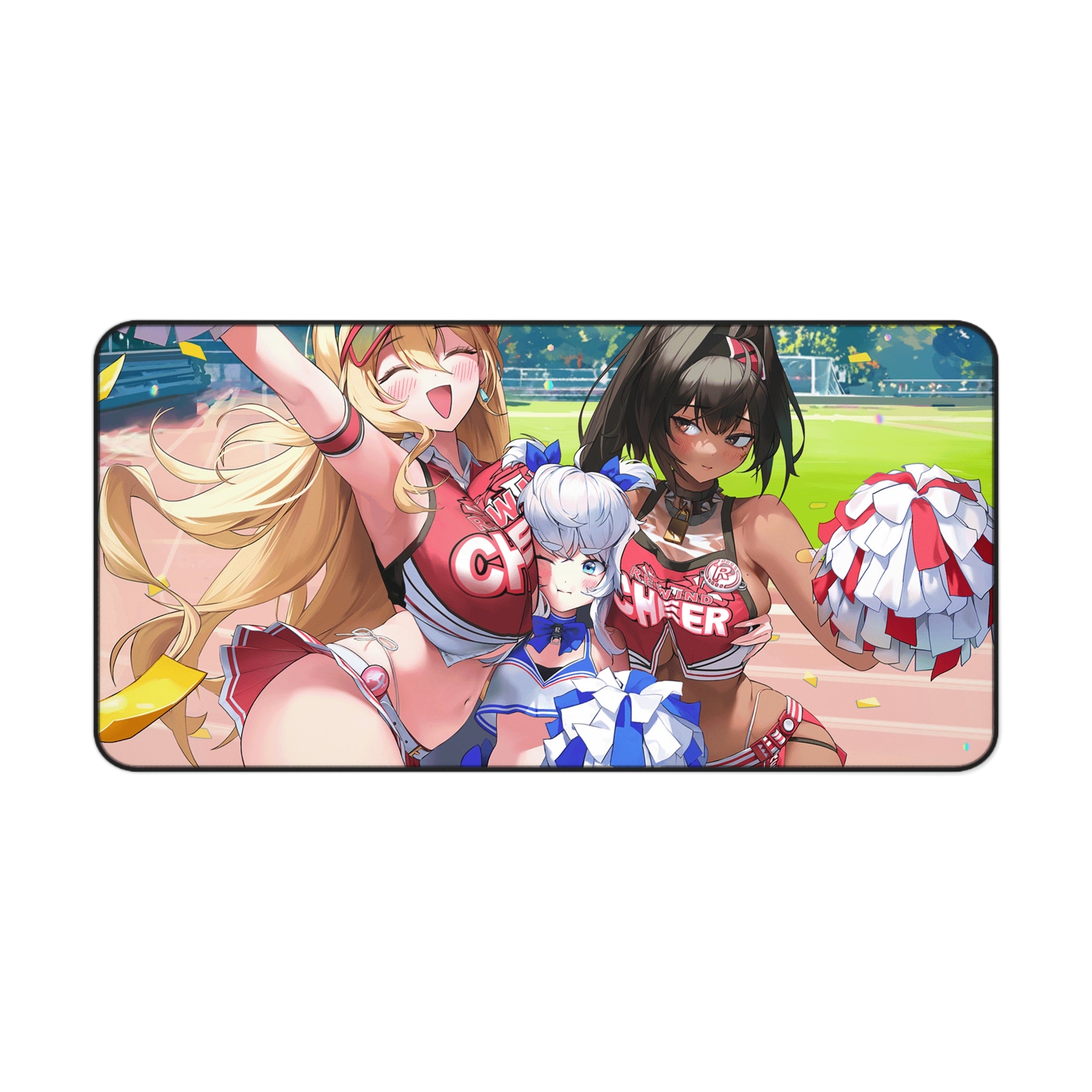 Nikke anime Cheerleaders Desk Mat, Fun Desk Accessory, Anime Themed Accessories