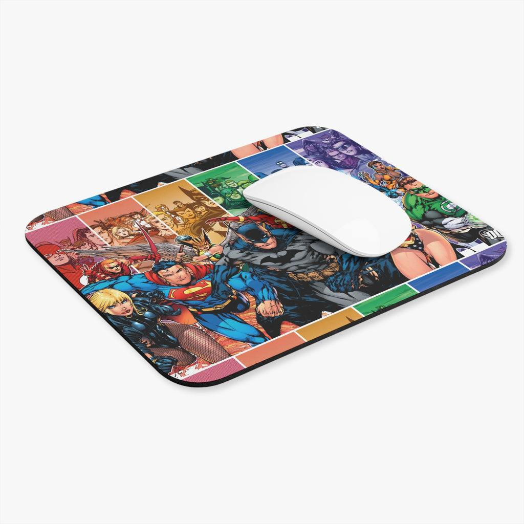 Rectangle Mouse Pad - Heroes Design, Superhero Gaming Mat