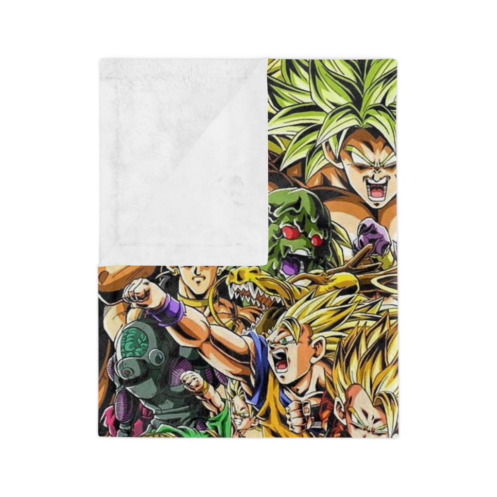 Dragon Ball Z Velveteen Blanket - Cozy Anime Throw, Superhero Blanket