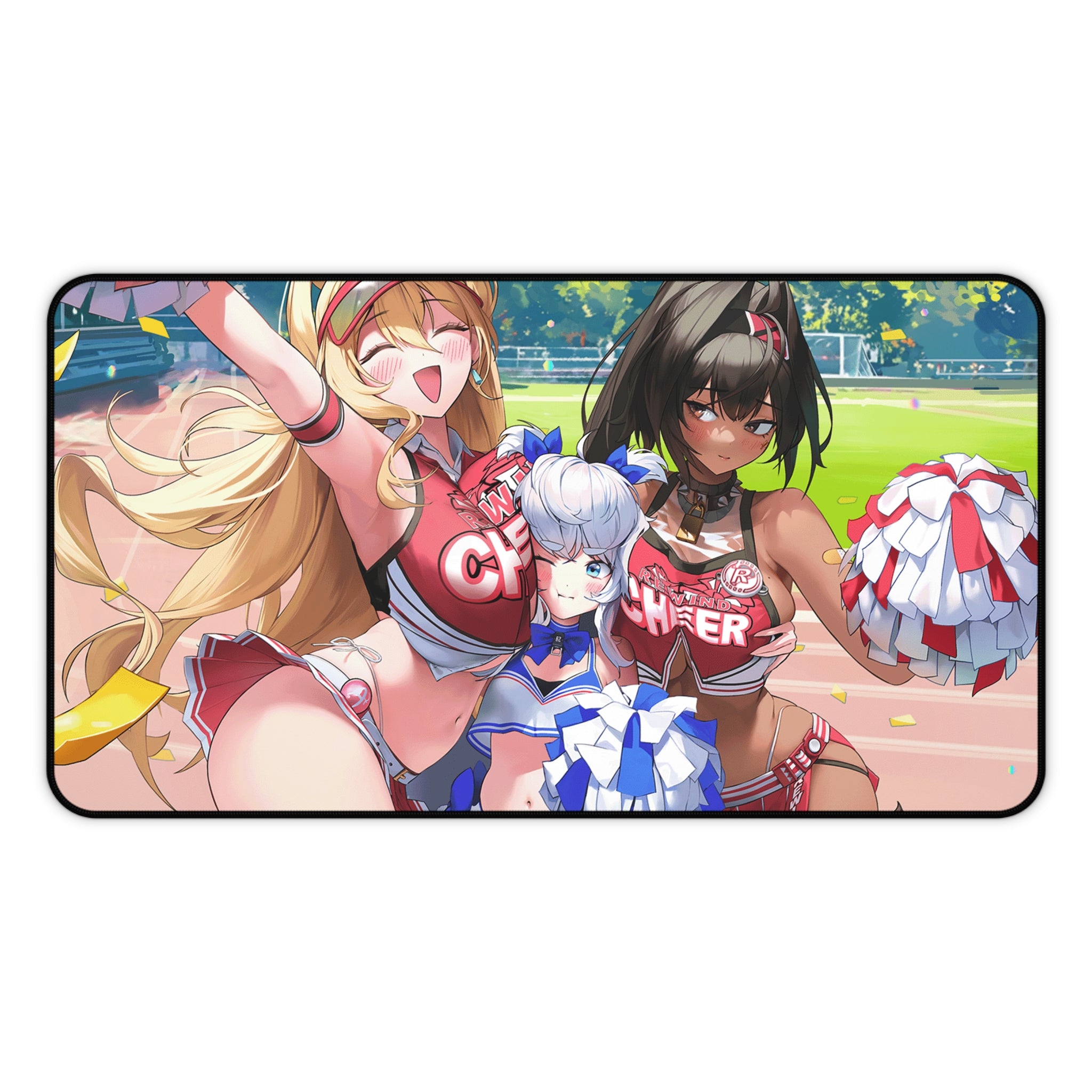 Nikke anime Cheerleaders Desk Mat, Fun Desk Accessory, Anime Themed Accessories