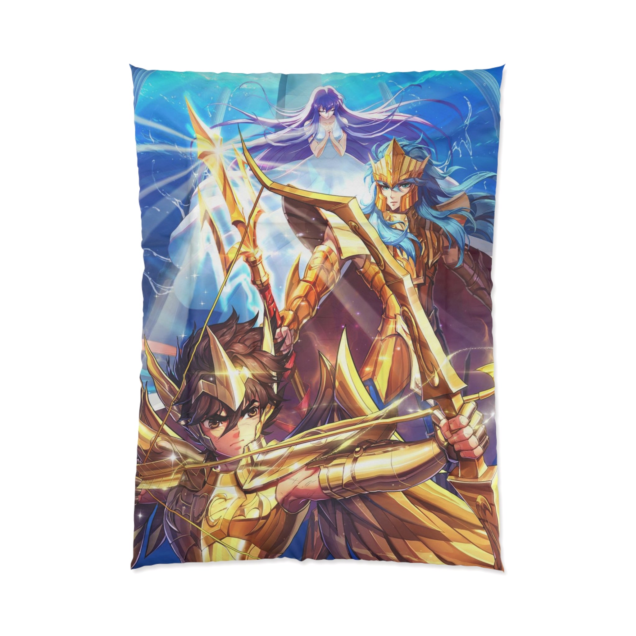 Saint Seiya Epic Anime Character Comforter - Cozy Bedding, Fantasy Decor