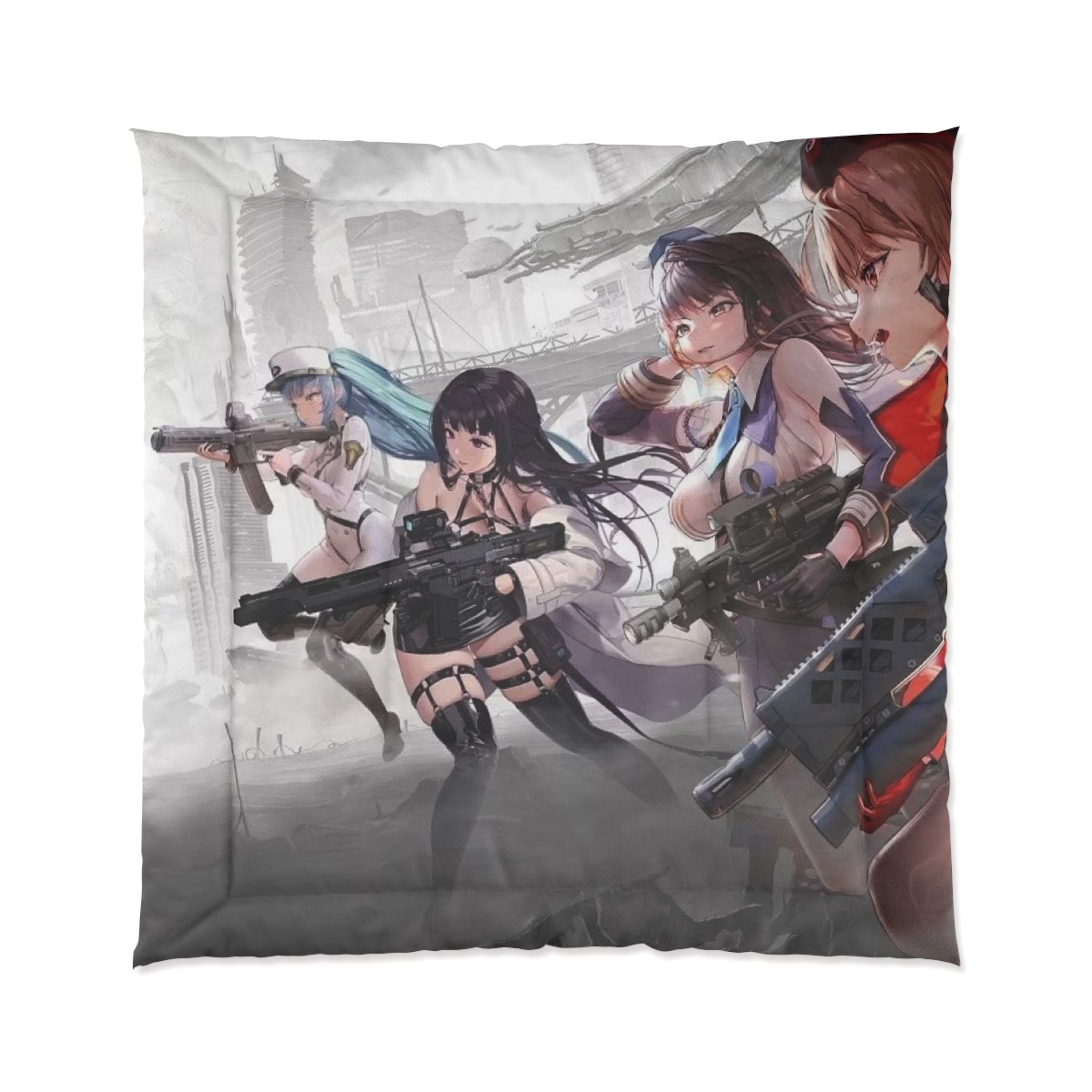 Nikke Anime Action Comforter, Cozy Blanket, Unique Bedding for Fans