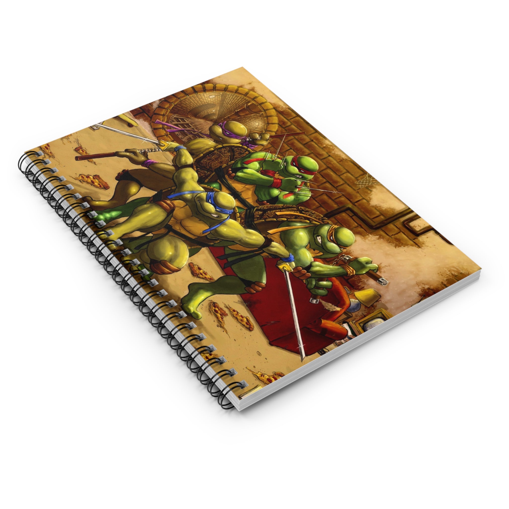 Ninja Turtles Spiraling Creativity Notebook, Cartoon Sketchbook, School Supplies