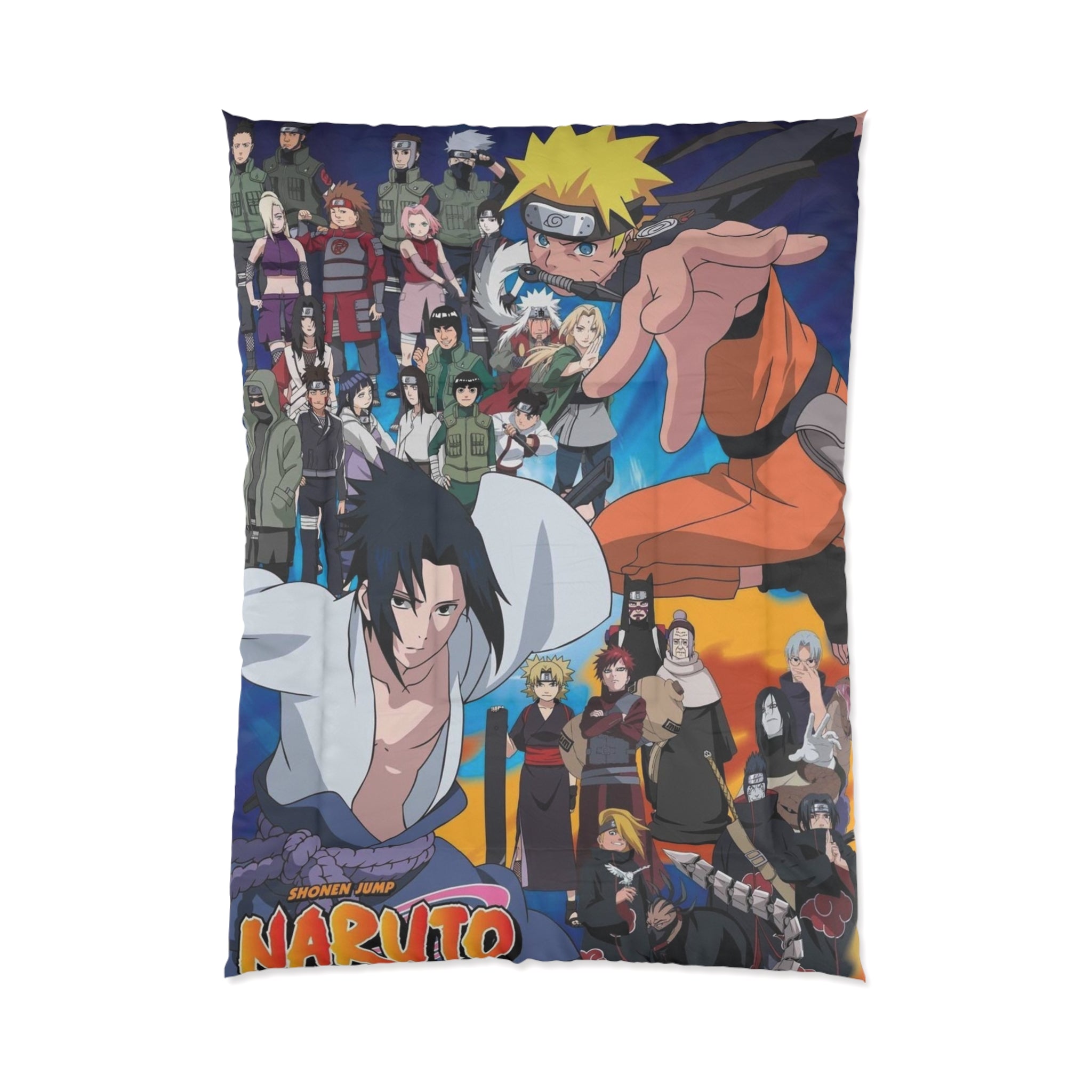Naruto Comforter - Cozy Bedding for Fans, Anime Bedroom Decor, Gift for Otaku