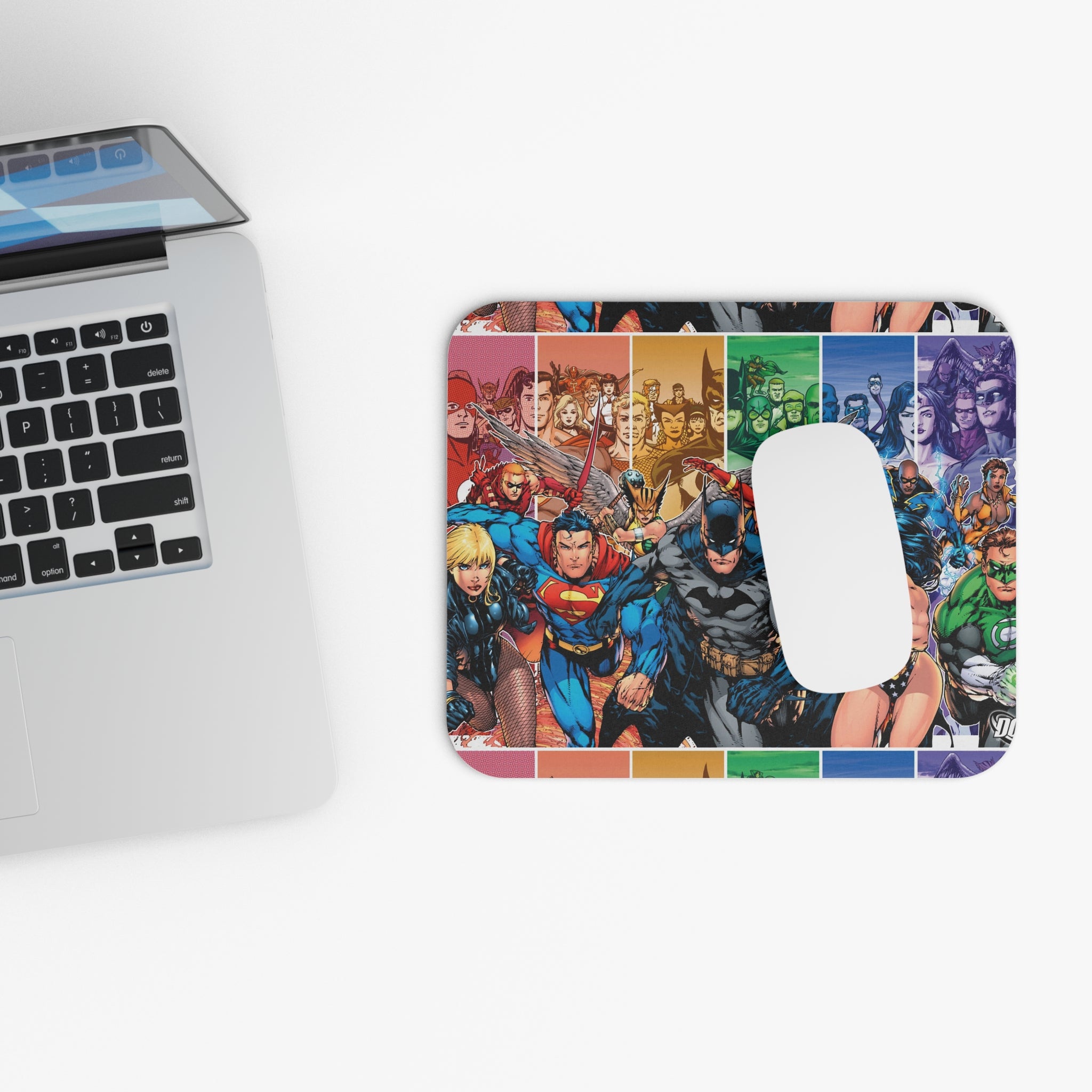 Rectangle Mouse Pad - Heroes Design, Superhero Gaming Mat