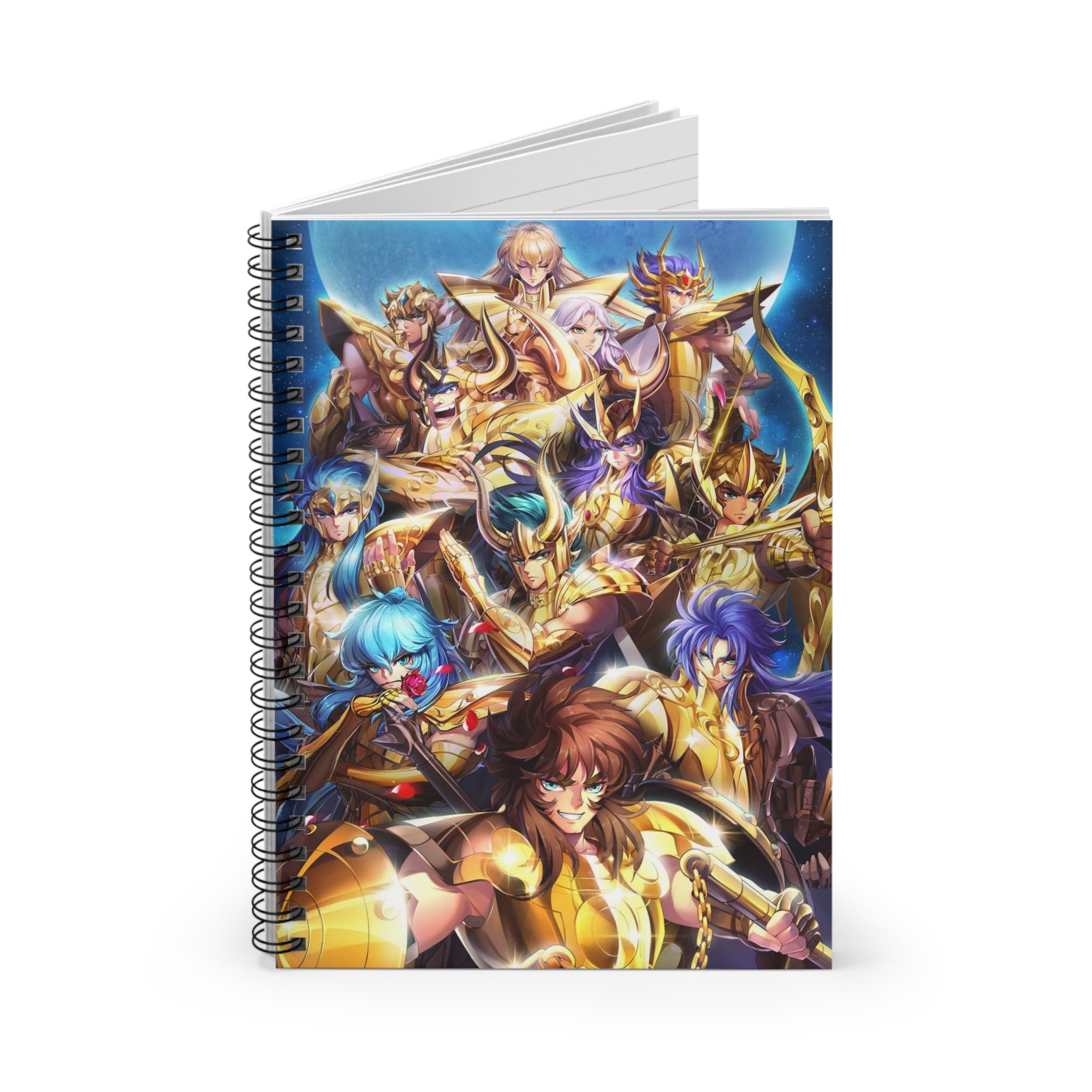 Anime-Inspired Spiral Notebook, Journaling, Gift for Fans - Saint Seiya