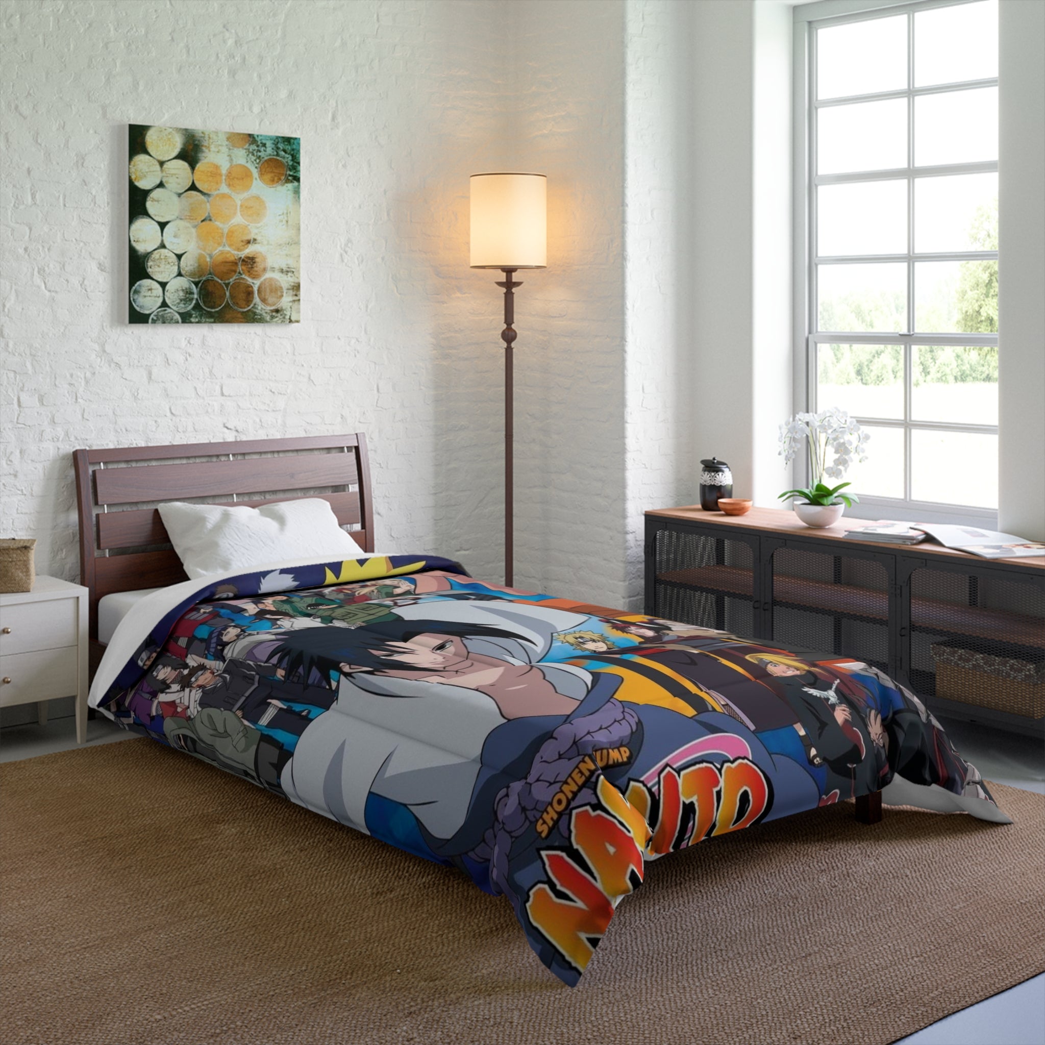 Naruto Comforter - Cozy Bedding for Fans, Anime Bedroom Decor, Gift for Otaku