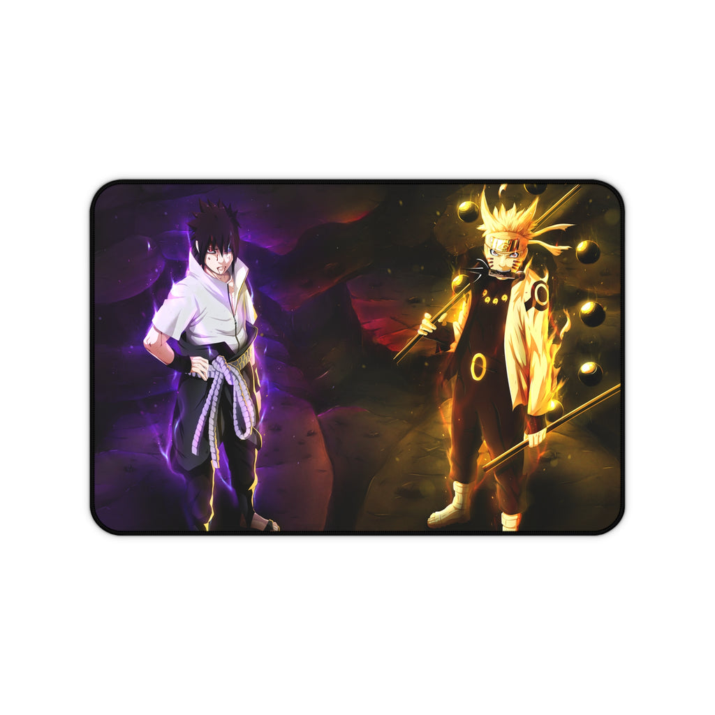 Naruto Anime Desk Mat - Naruto and Sasuke Gaming Mouse Pad, Anime Fans